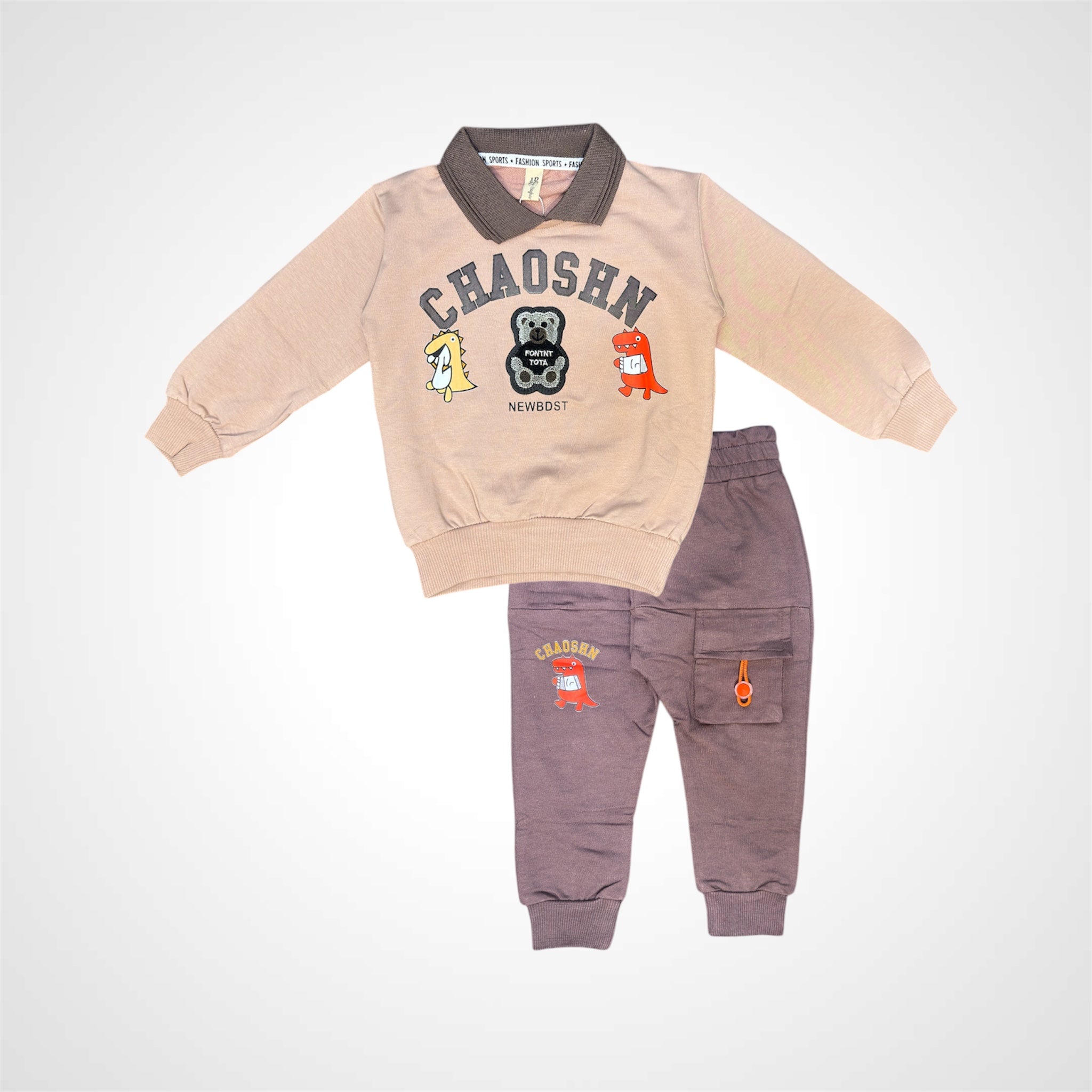 Boys' Graphic Character Sweatshirt and Cargo Jogger Set