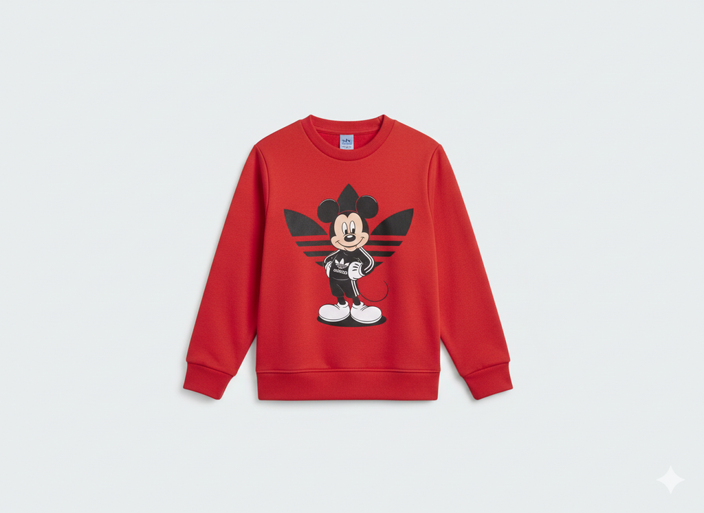 Adidas Originals x Disney Mickey Mouse Kids' Crewneck Sweatshirt