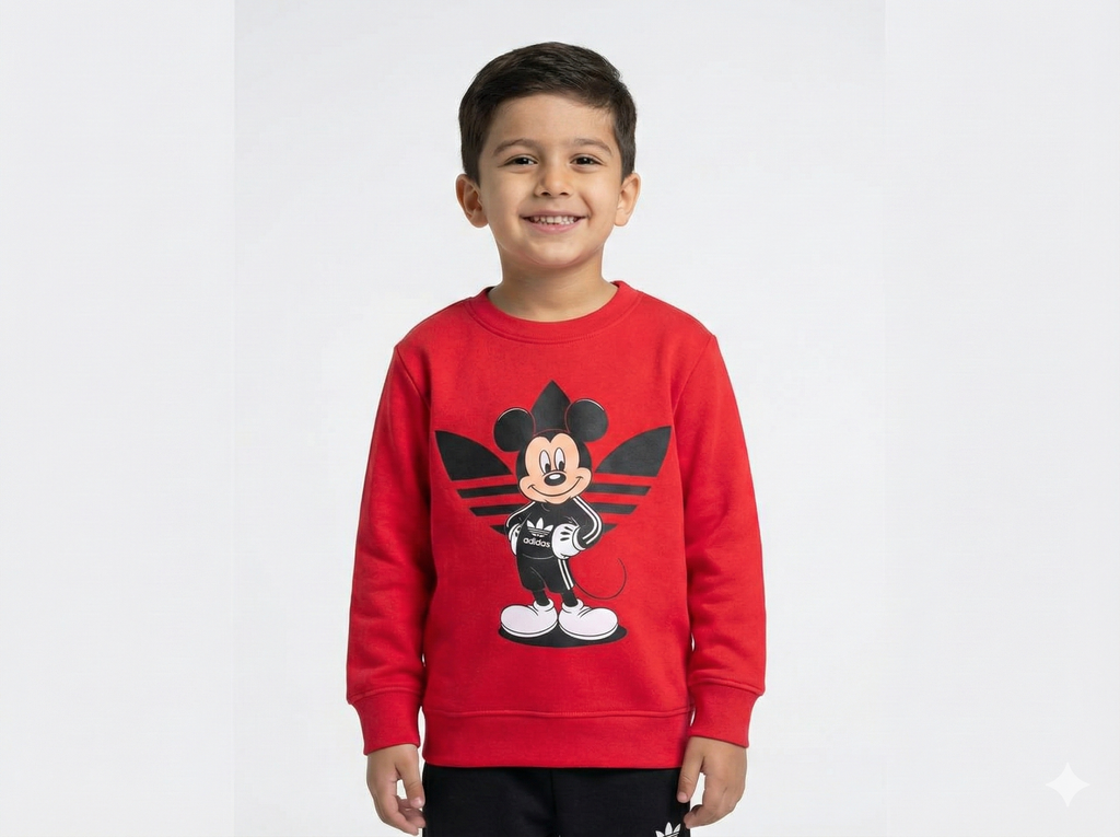 Adidas Originals x Disney Mickey Mouse Kids' Crewneck Sweatshirt