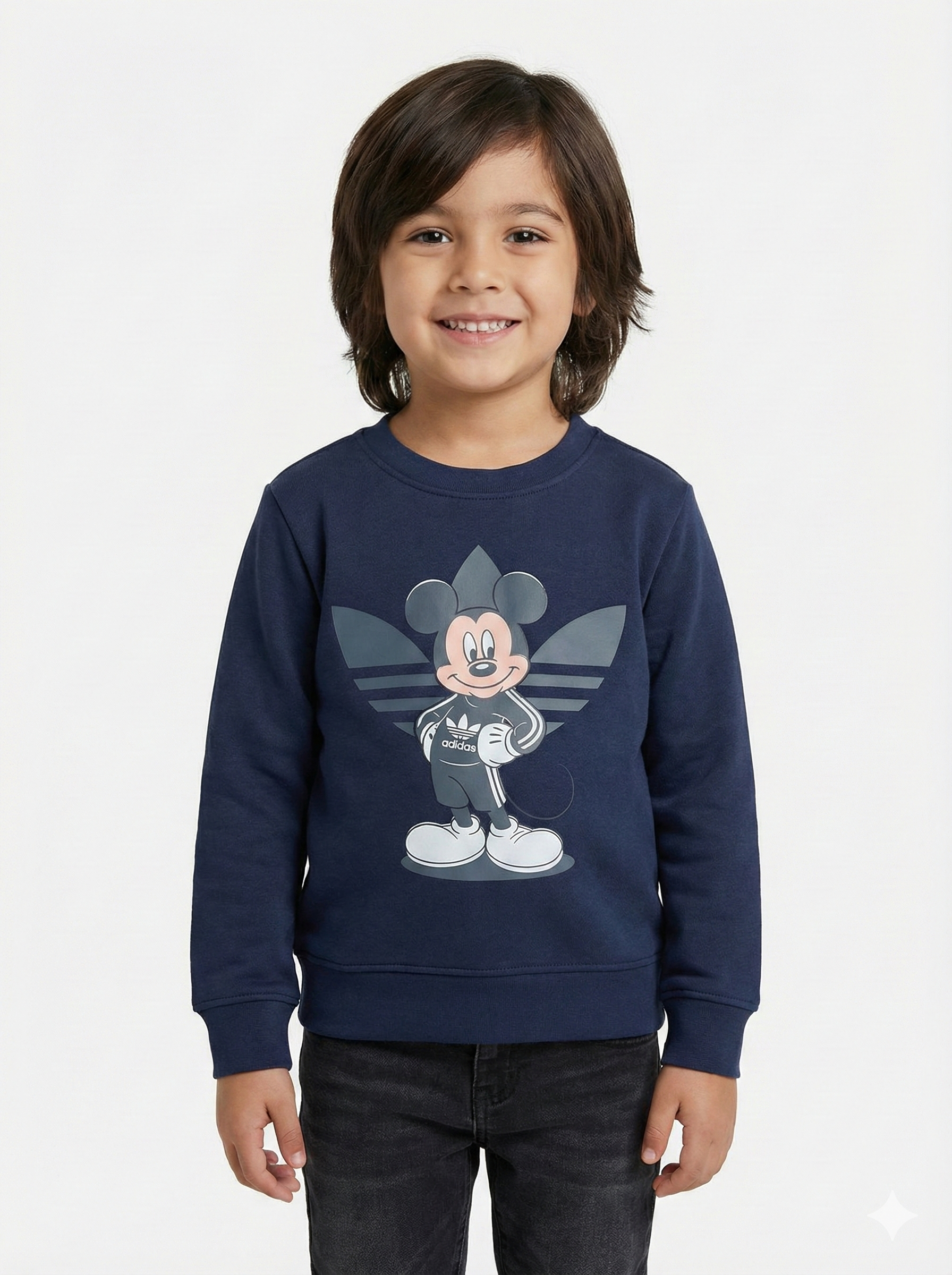 Adidas Originals x Disney Mickey Mouse Kids' Crewneck Sweatshirt