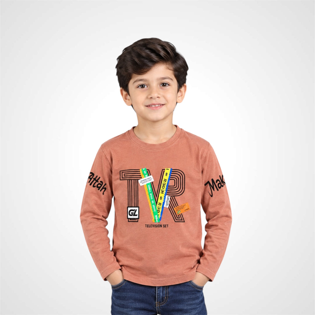 Boys Graphic Crew Neckline T-Shirt | Kids Casual Wear