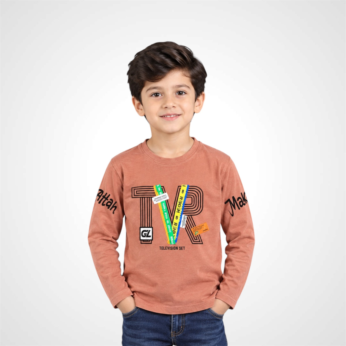 Boys Graphic Crew Neckline T-Shirt | Kids Casual Wear