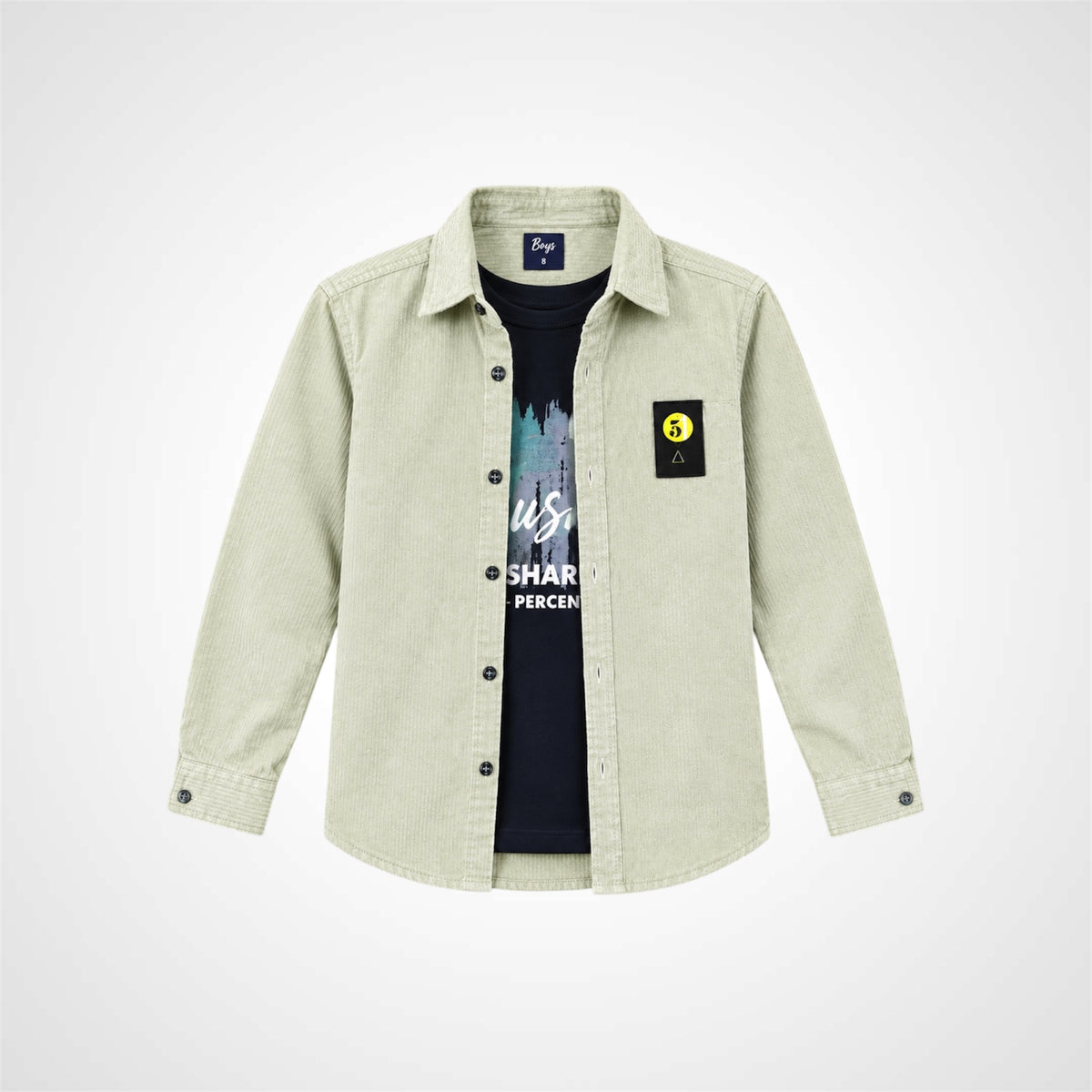 Boys Textured Overshirt | Kids Casual Wear