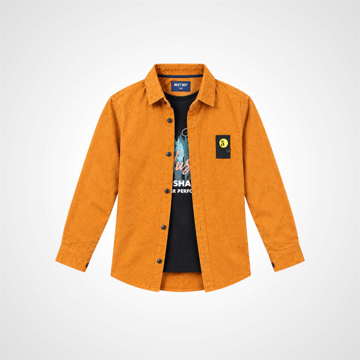 Boys Textured Overshirt | Kids Casual Wear
