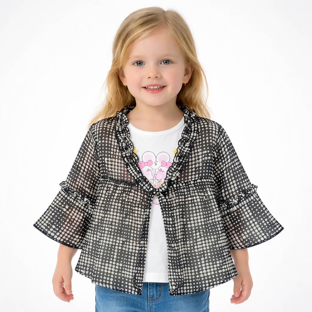 Chic Polka Dot Two-Piece Outfit for Kids