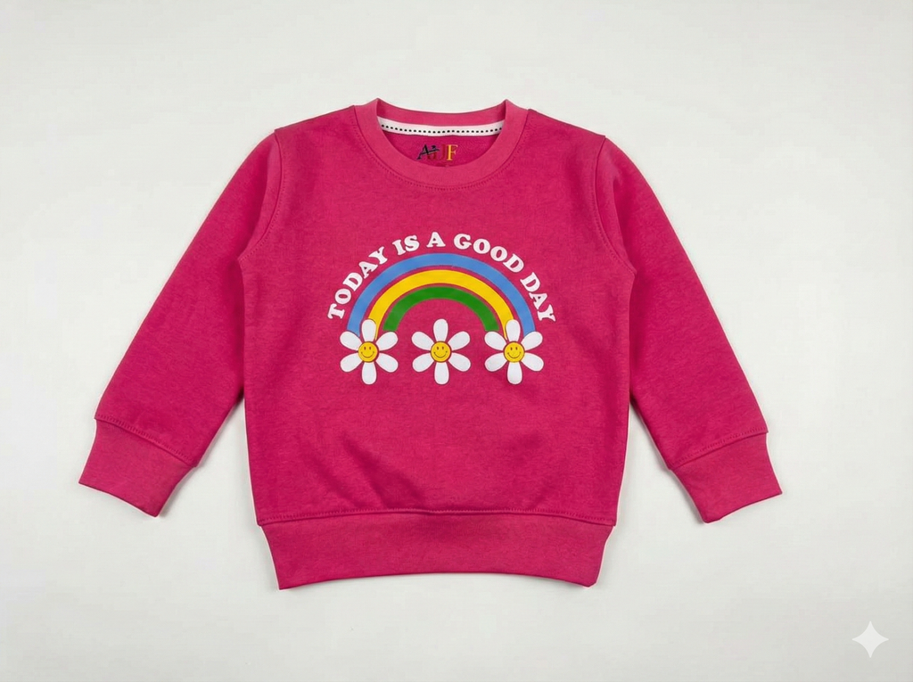 Today Is A Good Day' Graphic Crewneck Sweatshirt