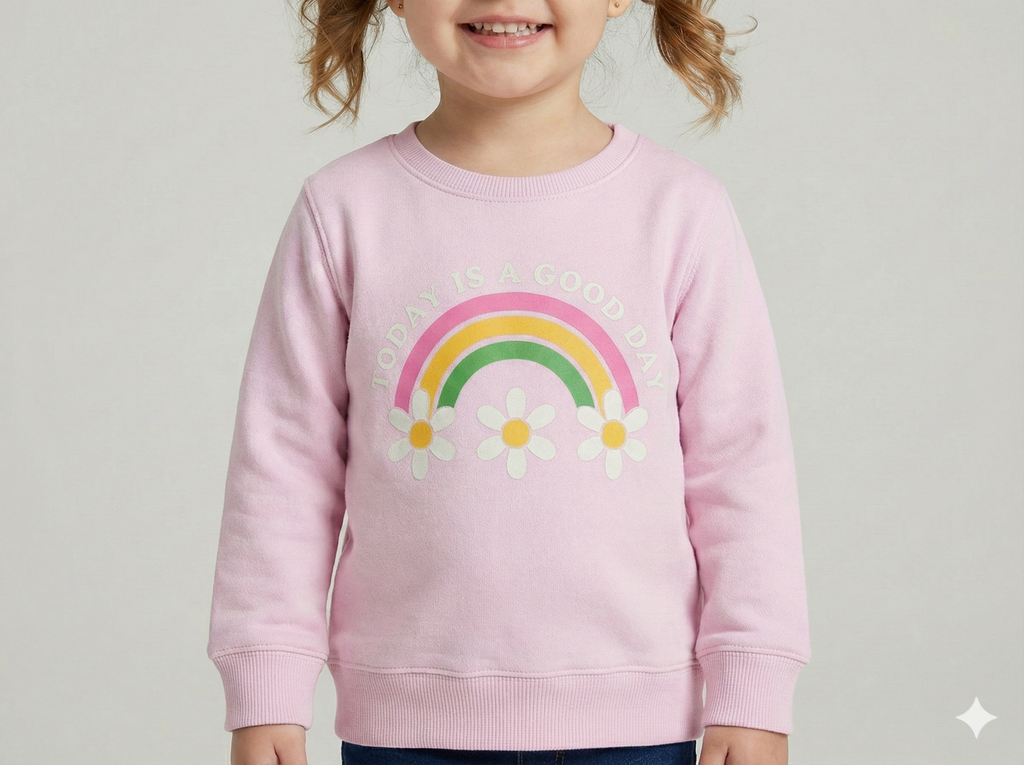 Today Is A Good Day' Graphic Crewneck Sweatshirt