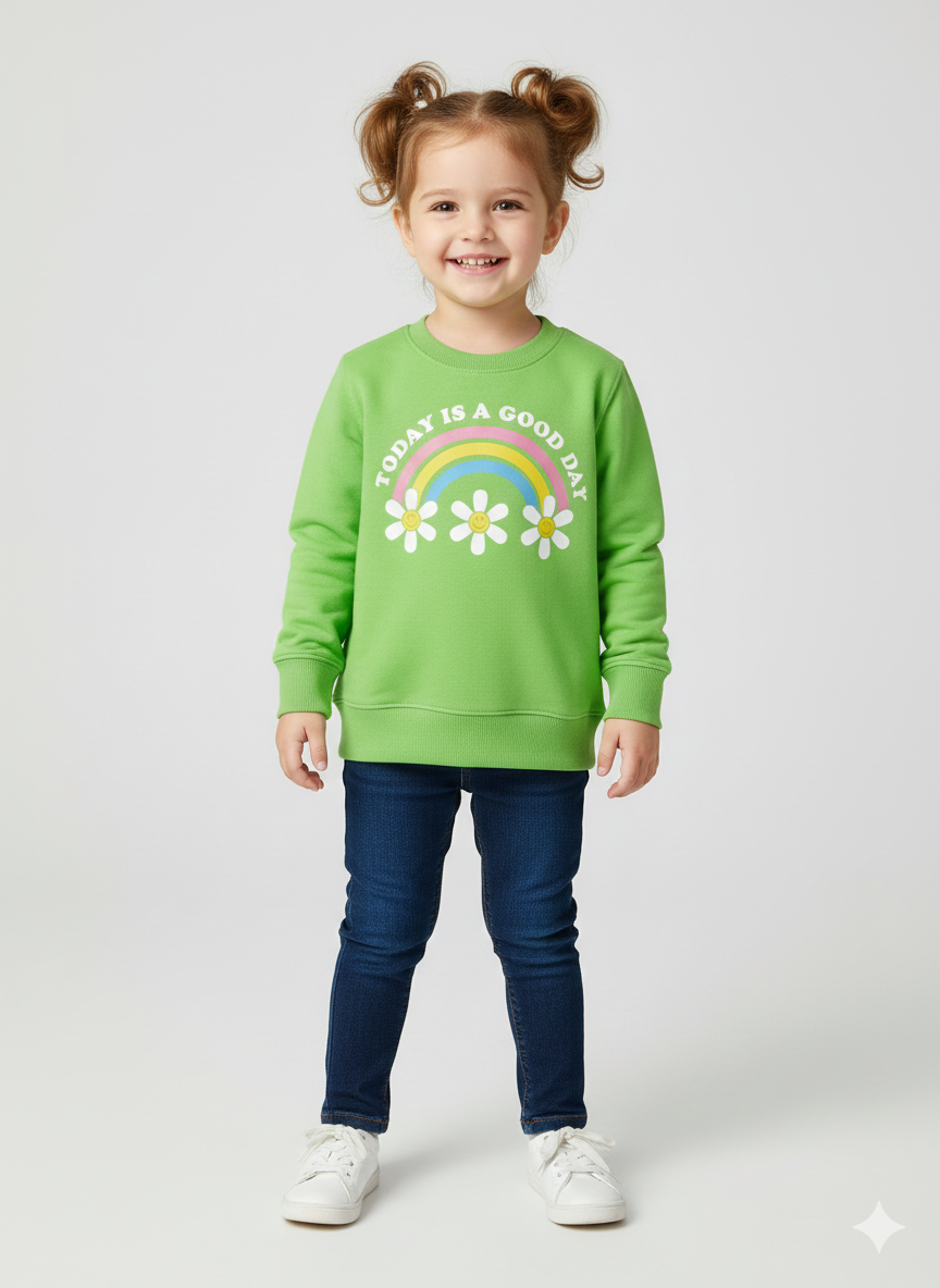 Today Is A Good Day' Graphic Crewneck Sweatshirt