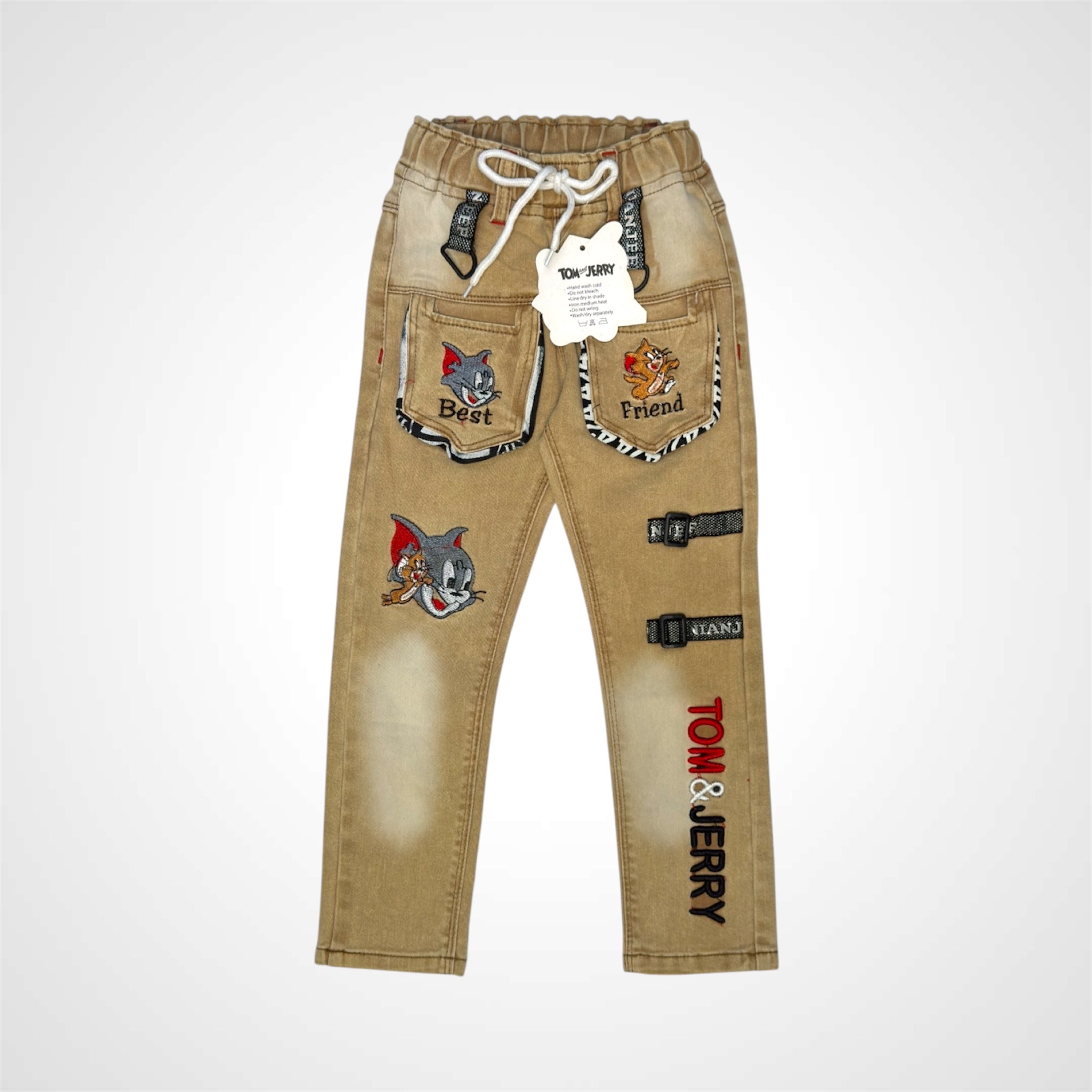 Tom & Jerry Kids Jeans | Stylish Cartoon Printed Boys Denim Pants