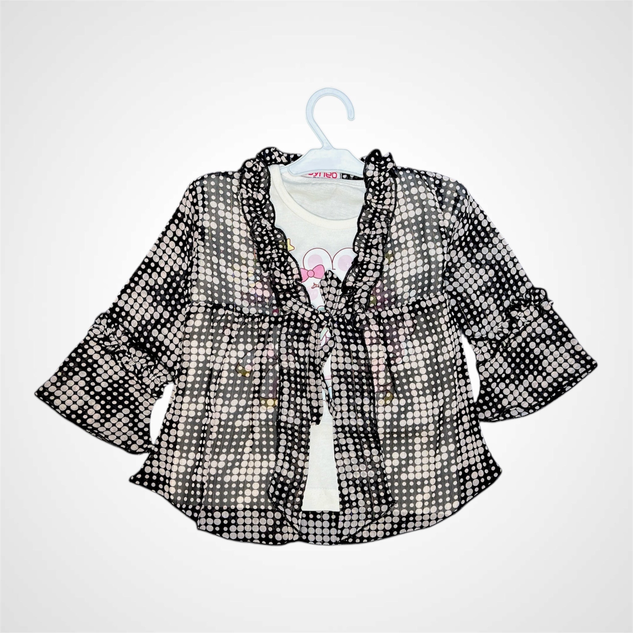 Chic Polka Dot Two-Piece Outfit for Kids