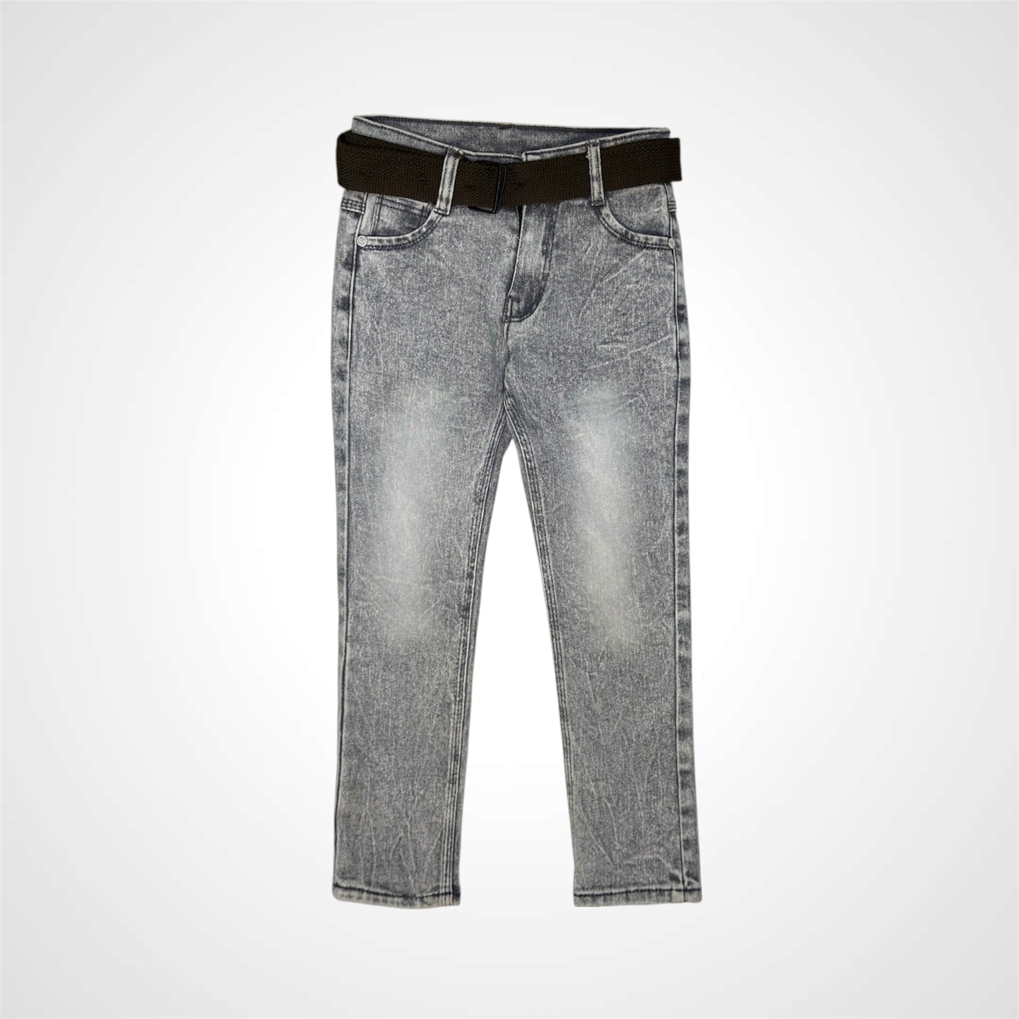 Classic Fit Jeans with Included Belt for Kids