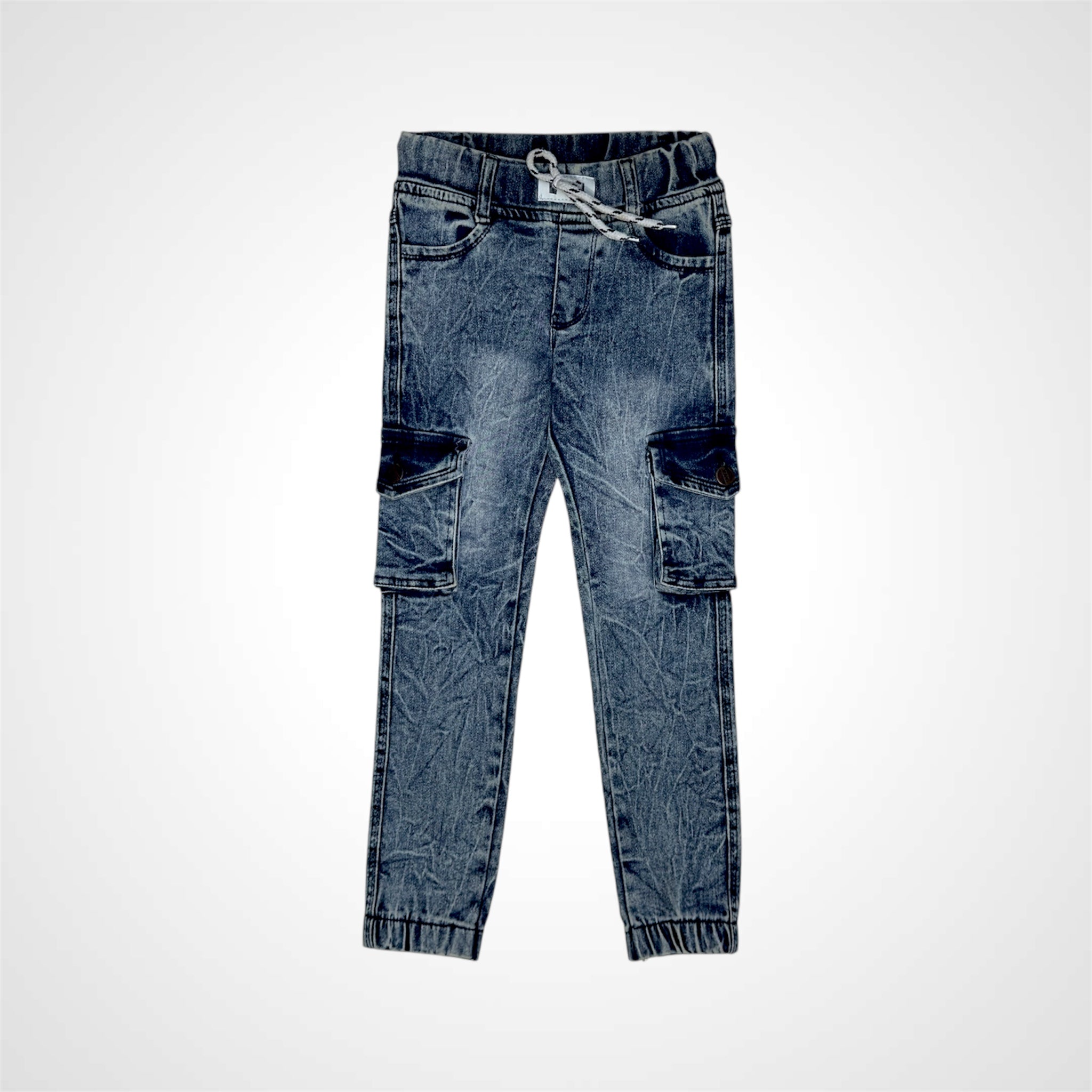 Stylish Kids' Denim Jogger Pants