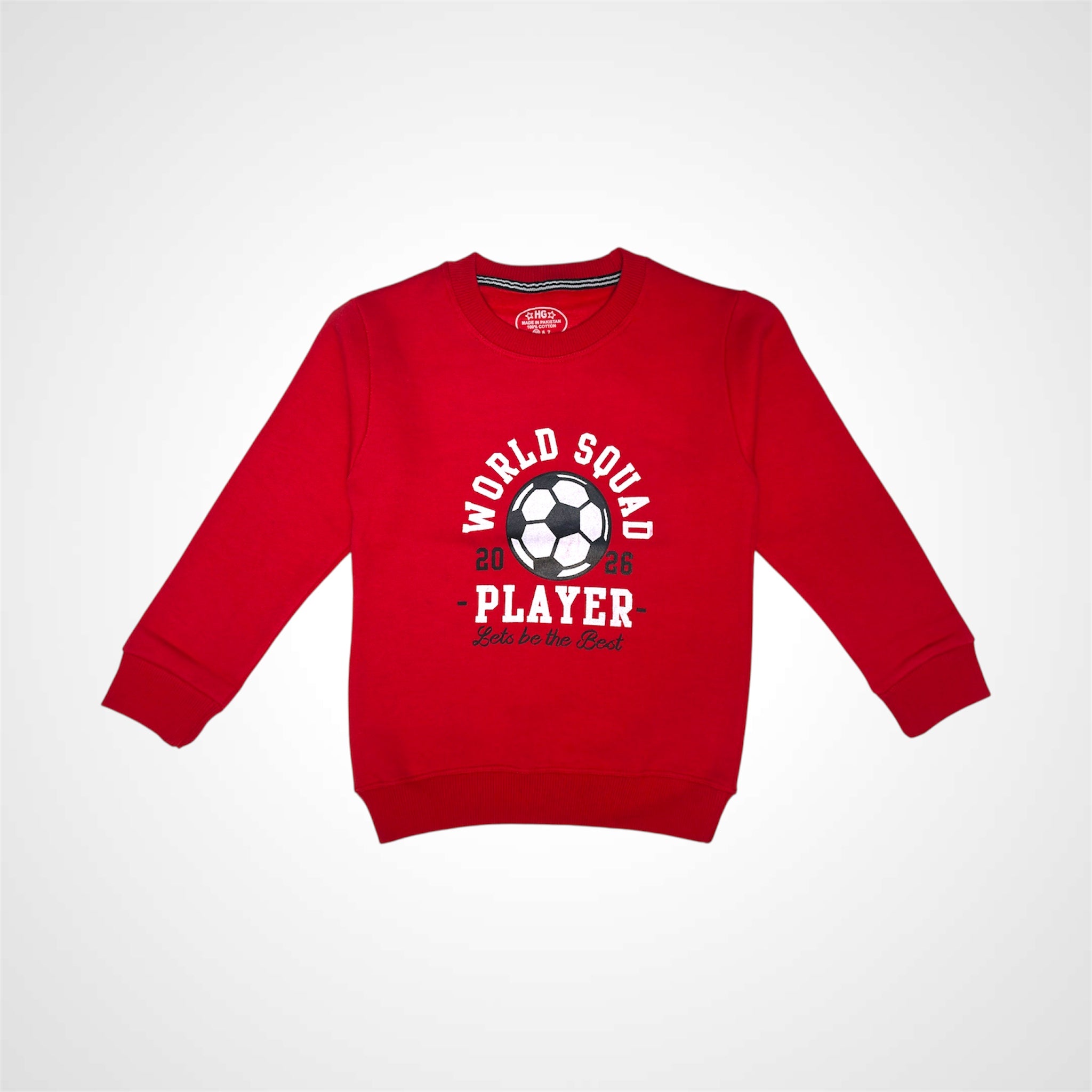 Kids' Red Soccer design Sweatshir