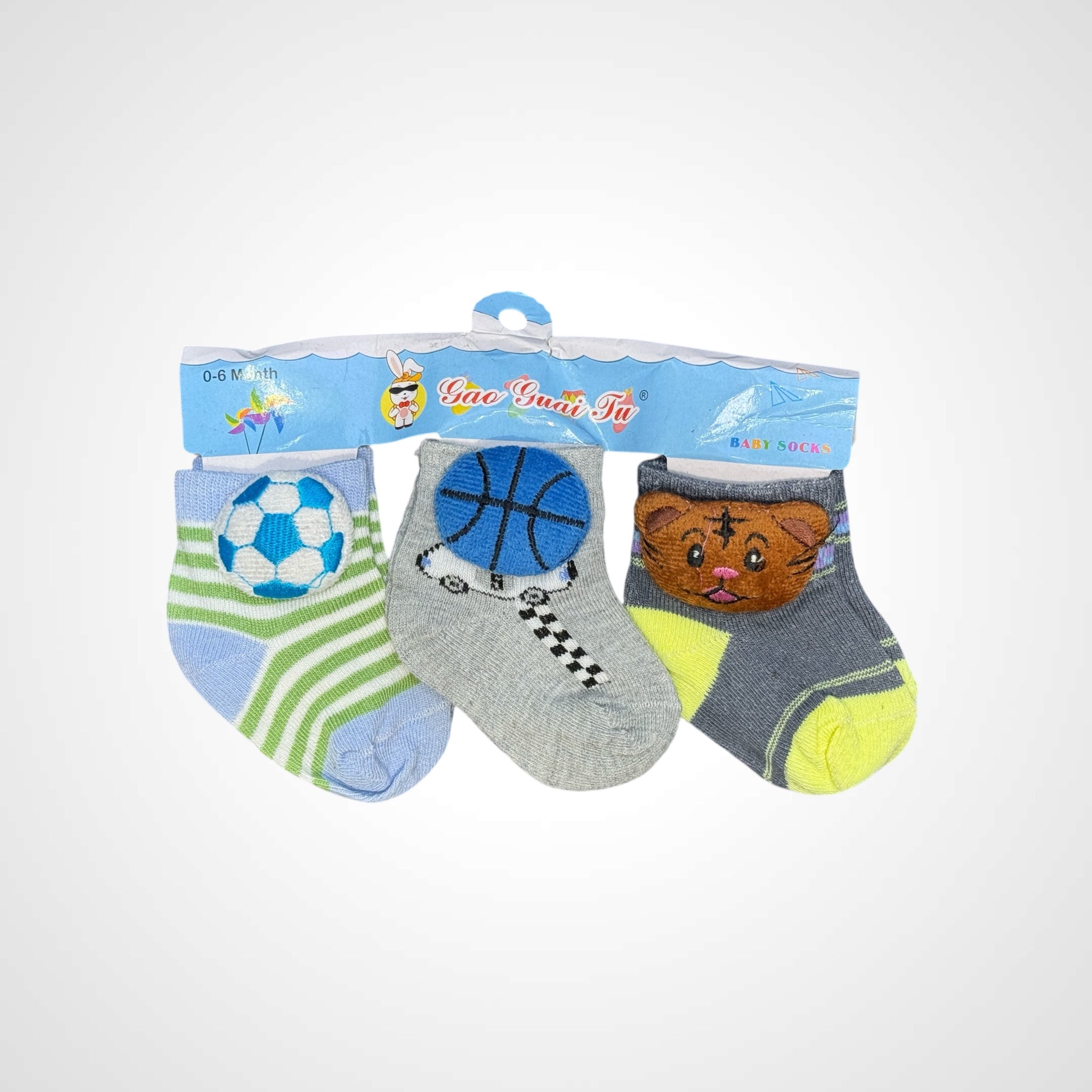 Newborn Baby Socks Set 3 Pairs