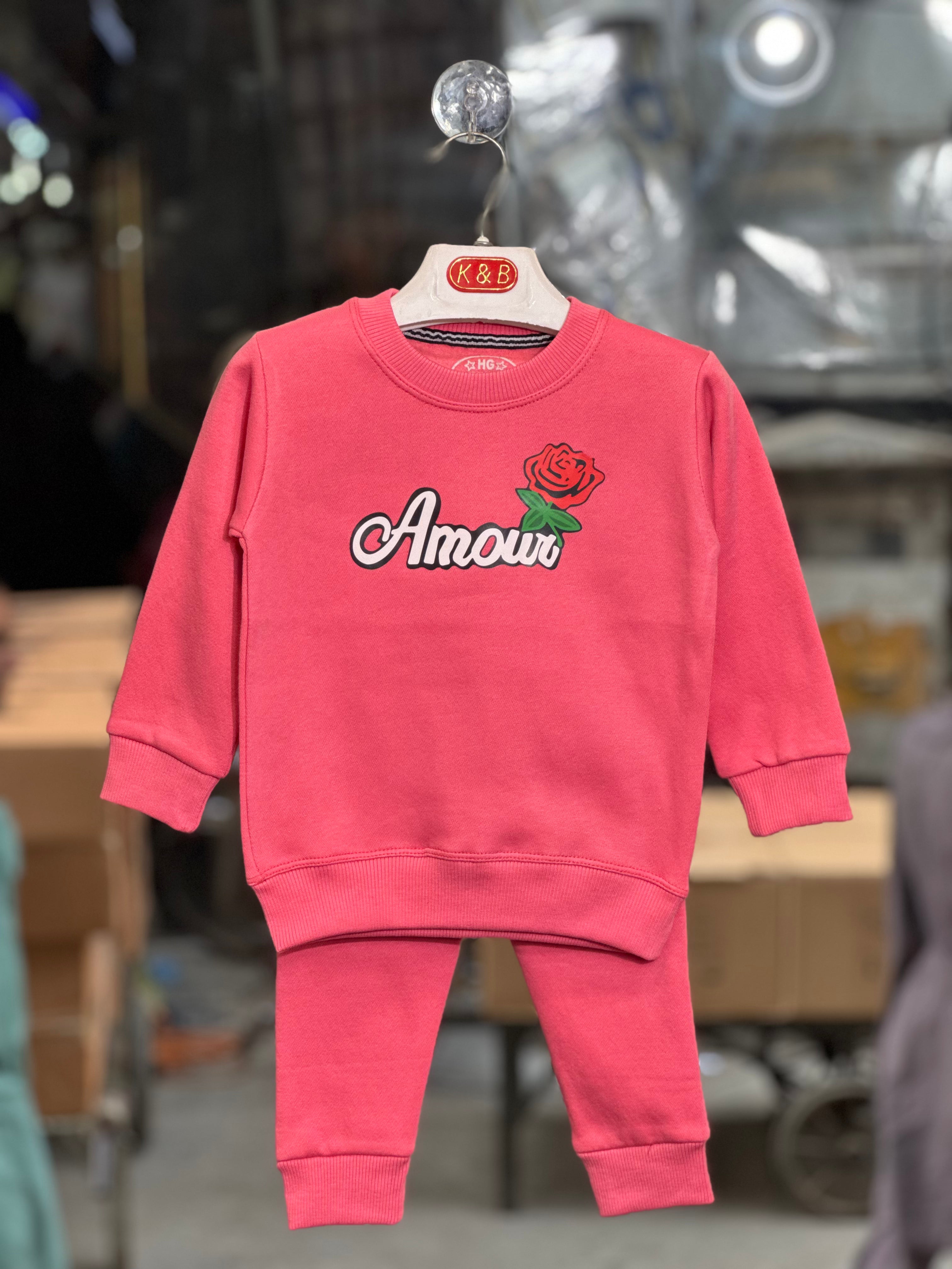 Amour Girls Tracksuit Set