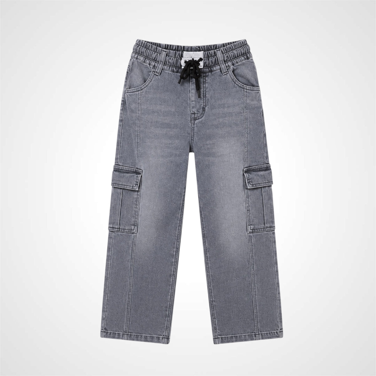 Kids Comfort Fit Cargo Denim Jeans
