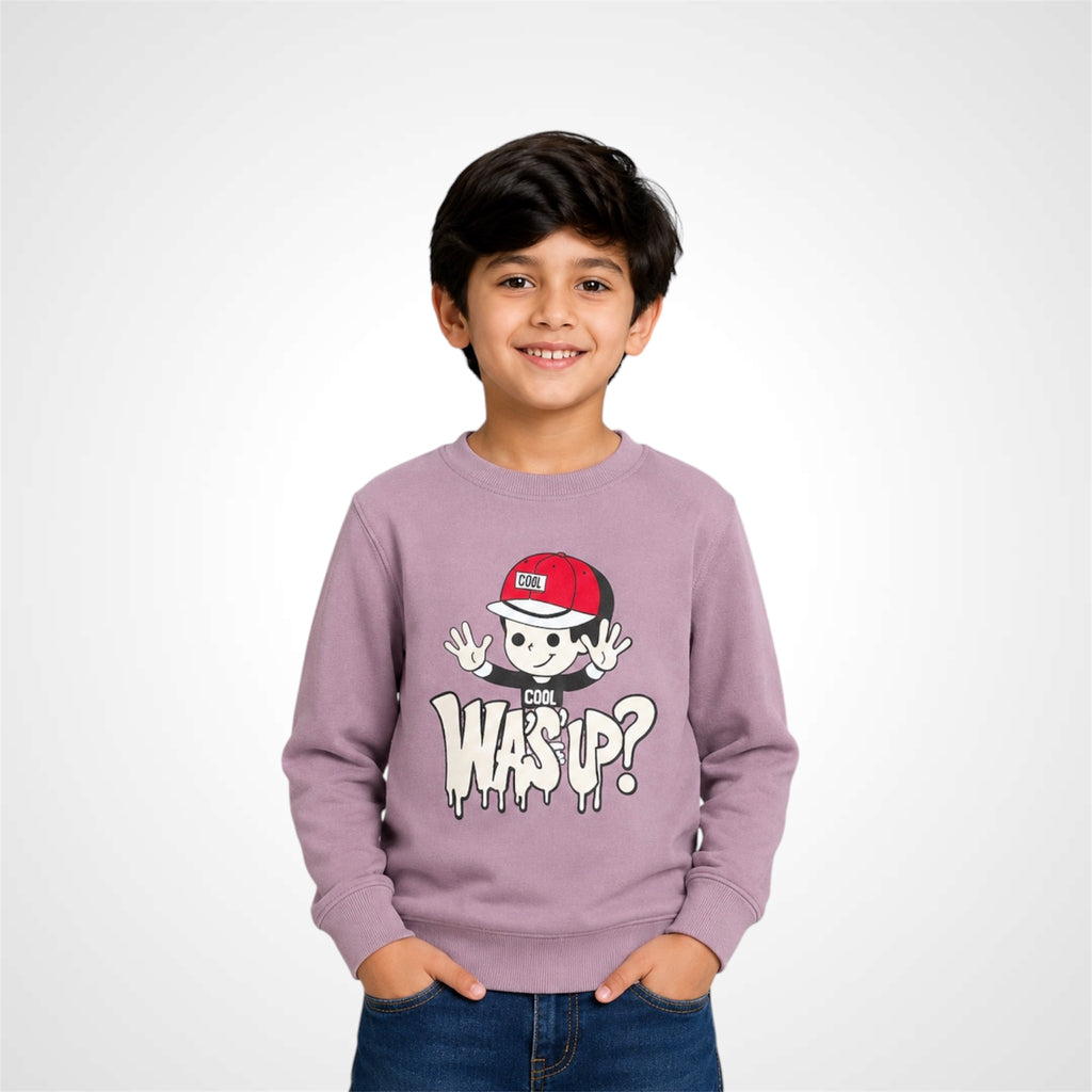 Kids Graphic Print Crewneck Sweatshirt