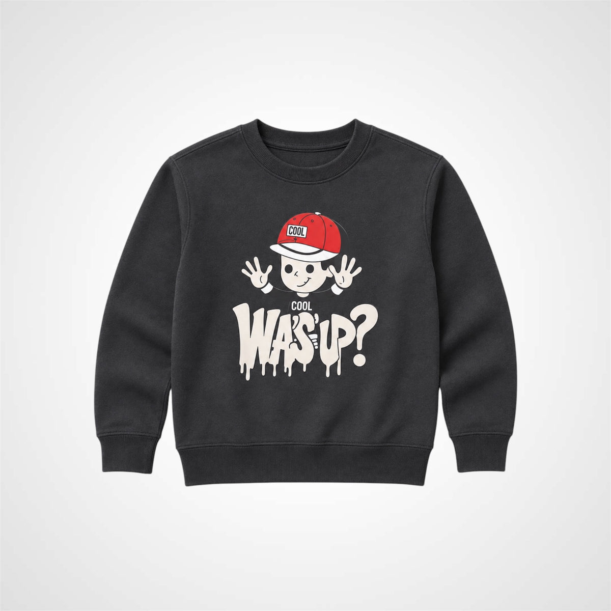 Kids Graphic Print Crewneck Sweatshirt
