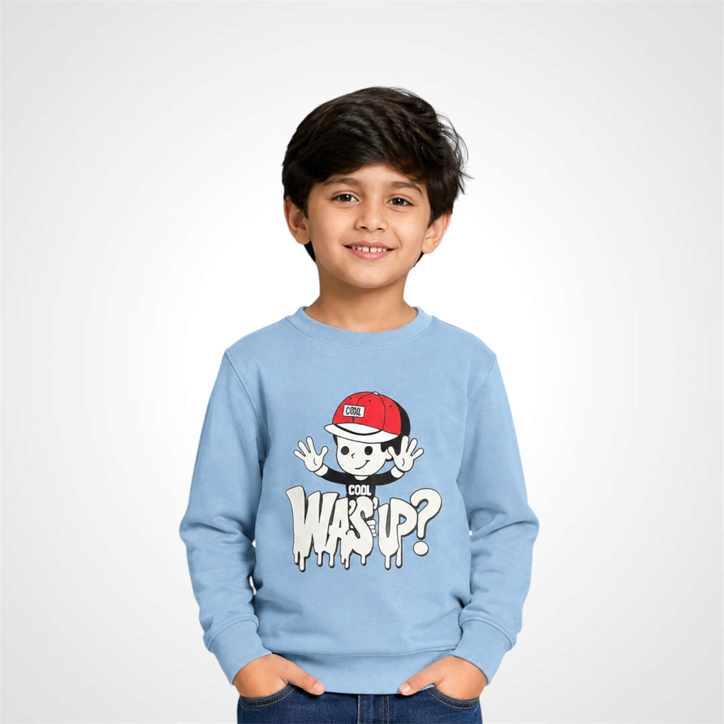 Kids Graphic Print Crewneck Sweatshirt