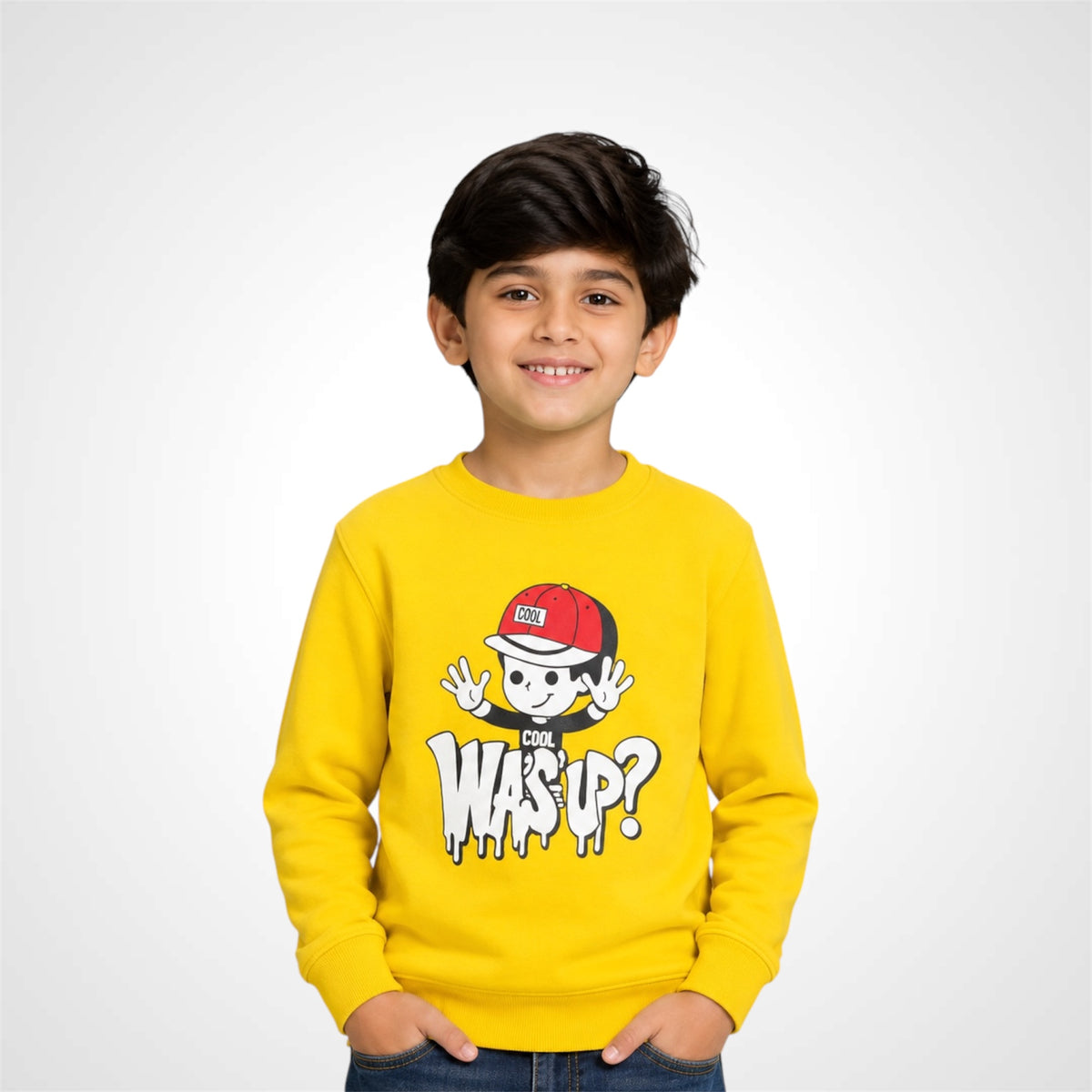 Kids Graphic Print Crewneck Sweatshirt
