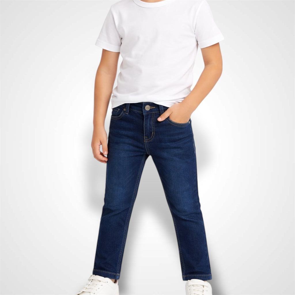 Kids Premium Classic Denim Jeans | Stretchable Everyday Wear