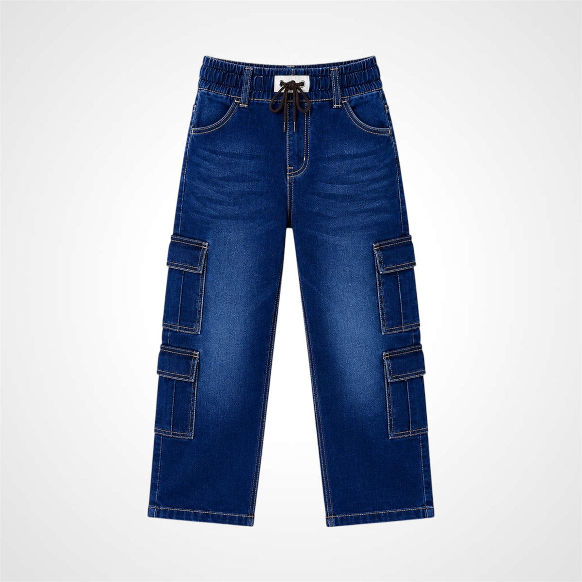 Kids Ultimate Comfort Fit Cargo Pocket Jeans