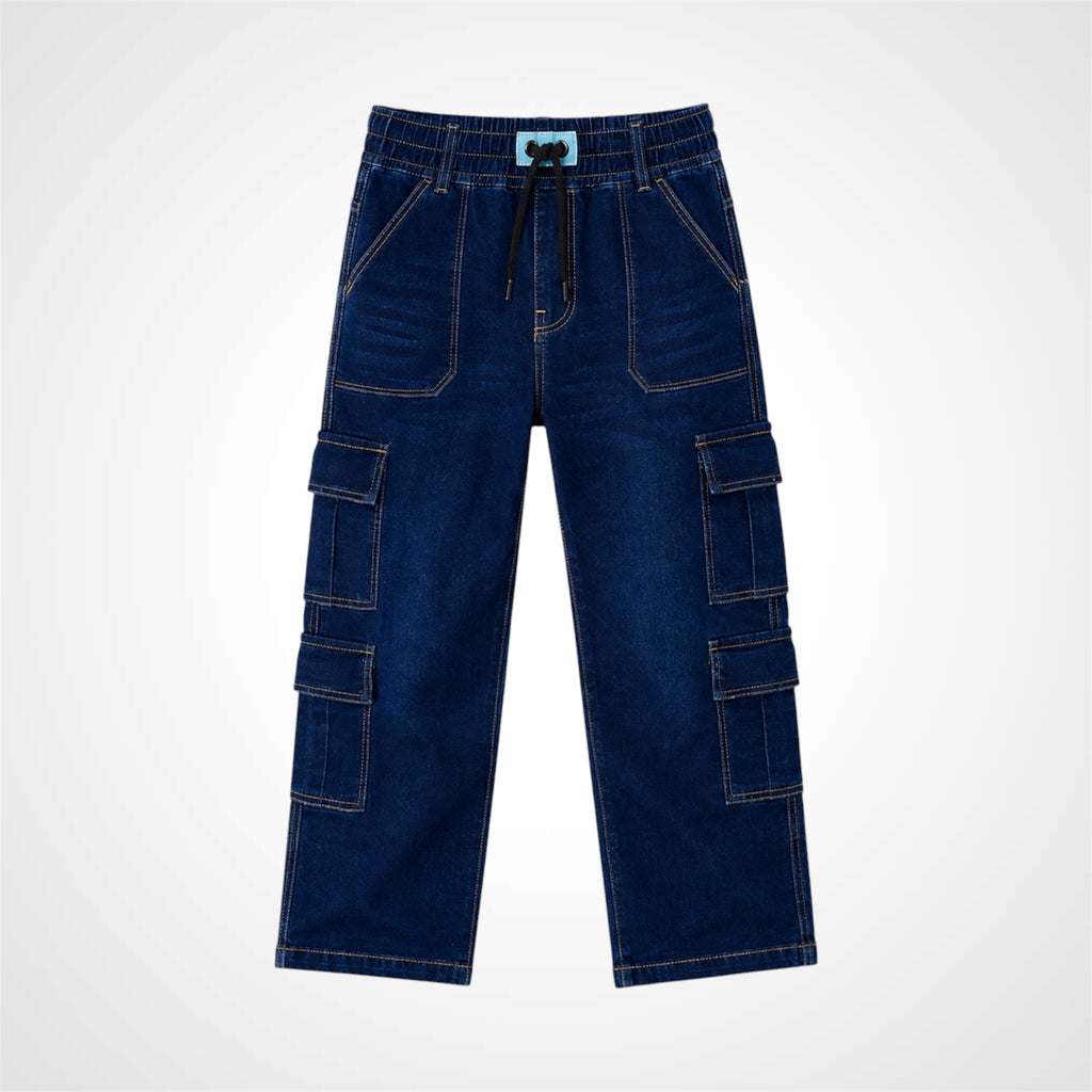 Kids Ultimate Comfort Fit Cargo Pocket Jeans