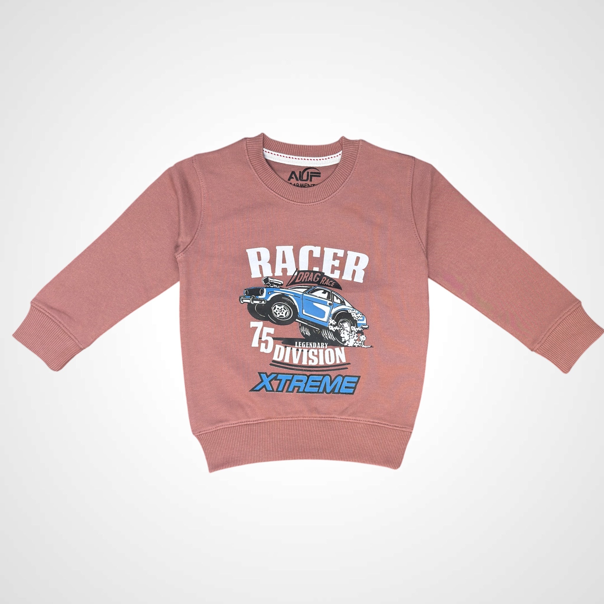 Boys' "Racer Xtreme" Graphic Sweatshirt | Crewneck Fleece Top