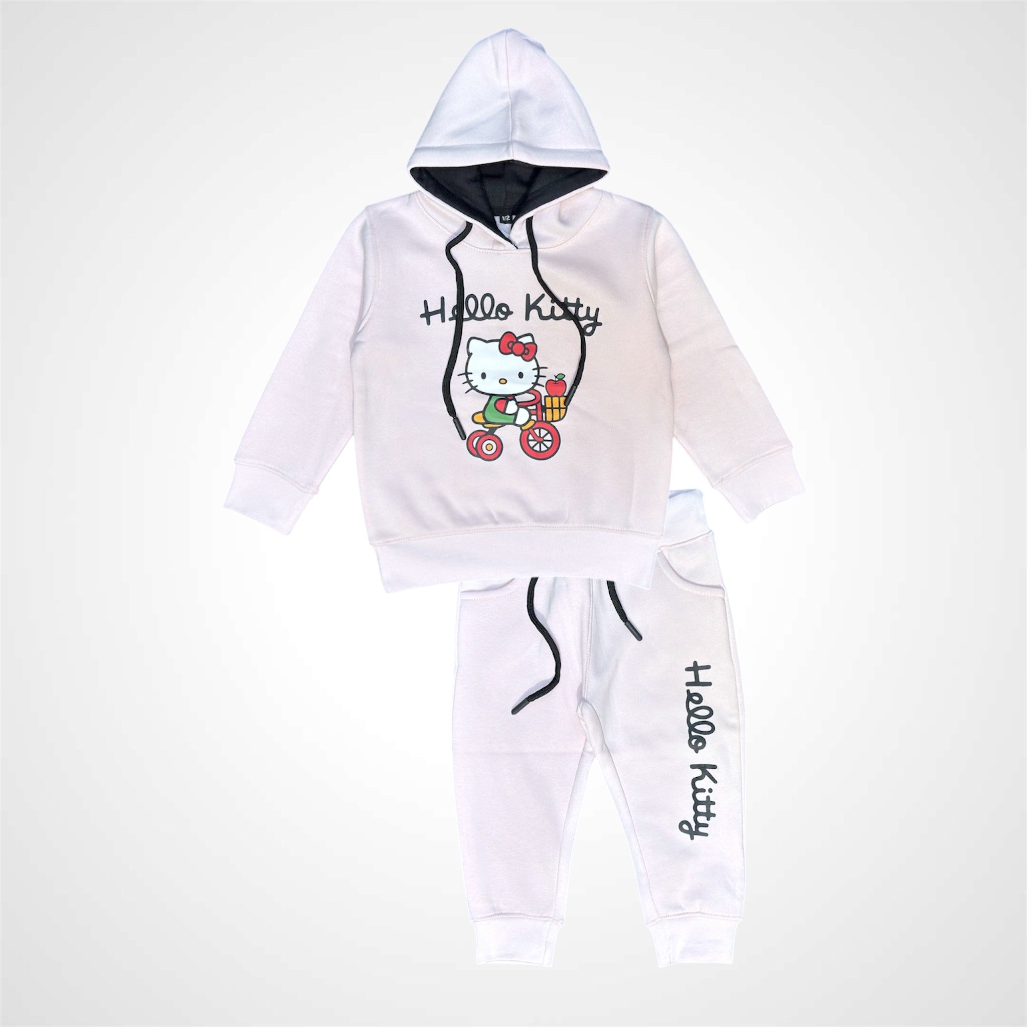 Hello Kitty Girls Winter Tracksuit Set – Cozy Hoodie & Jogger Pants