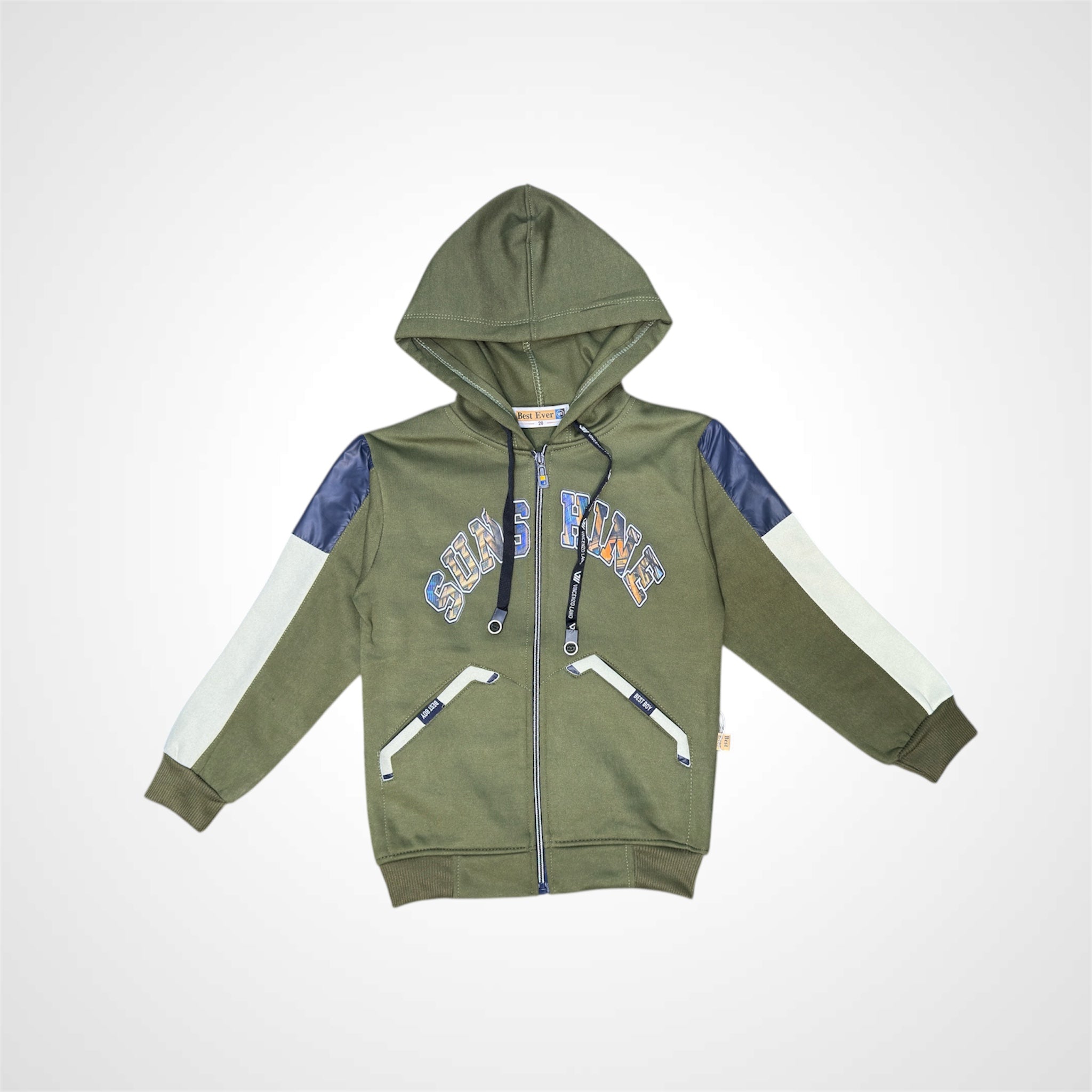 Trendy Boys Full Zip Hoodie – Comfortable & Warm Jacket
