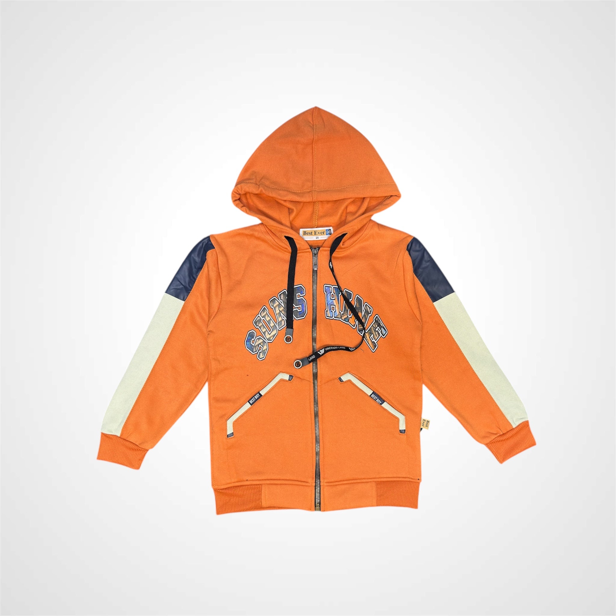 Trendy Boys Full Zip Hoodie – Comfortable & Warm Jacket