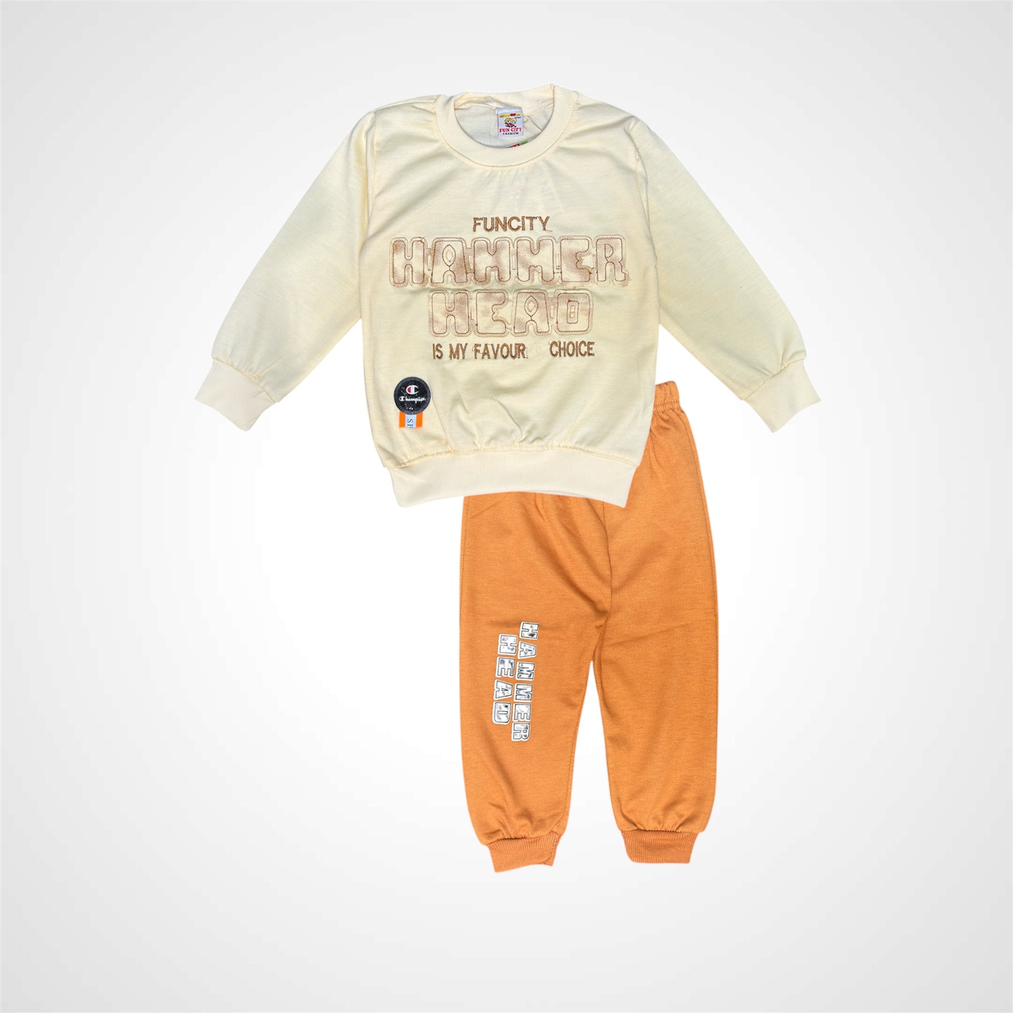 Boys' "Hammer Head" Graphic Sweatshirt and Text Block Jogger Set