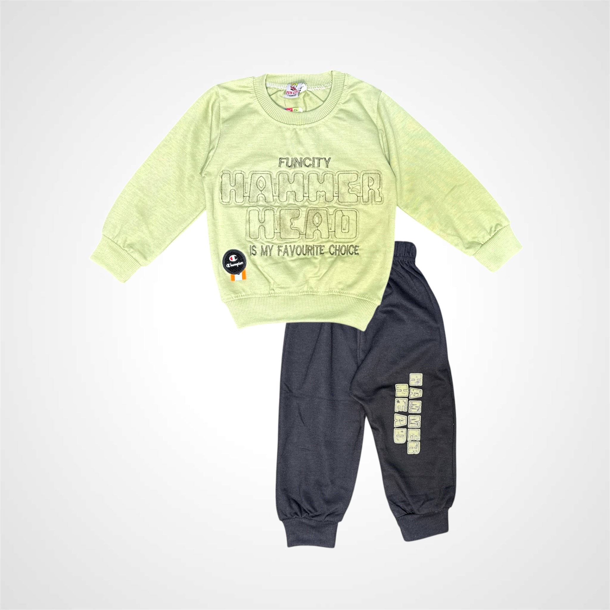 Boys' "Hammer Head" Graphic Sweatshirt and Text Block Jogger Set