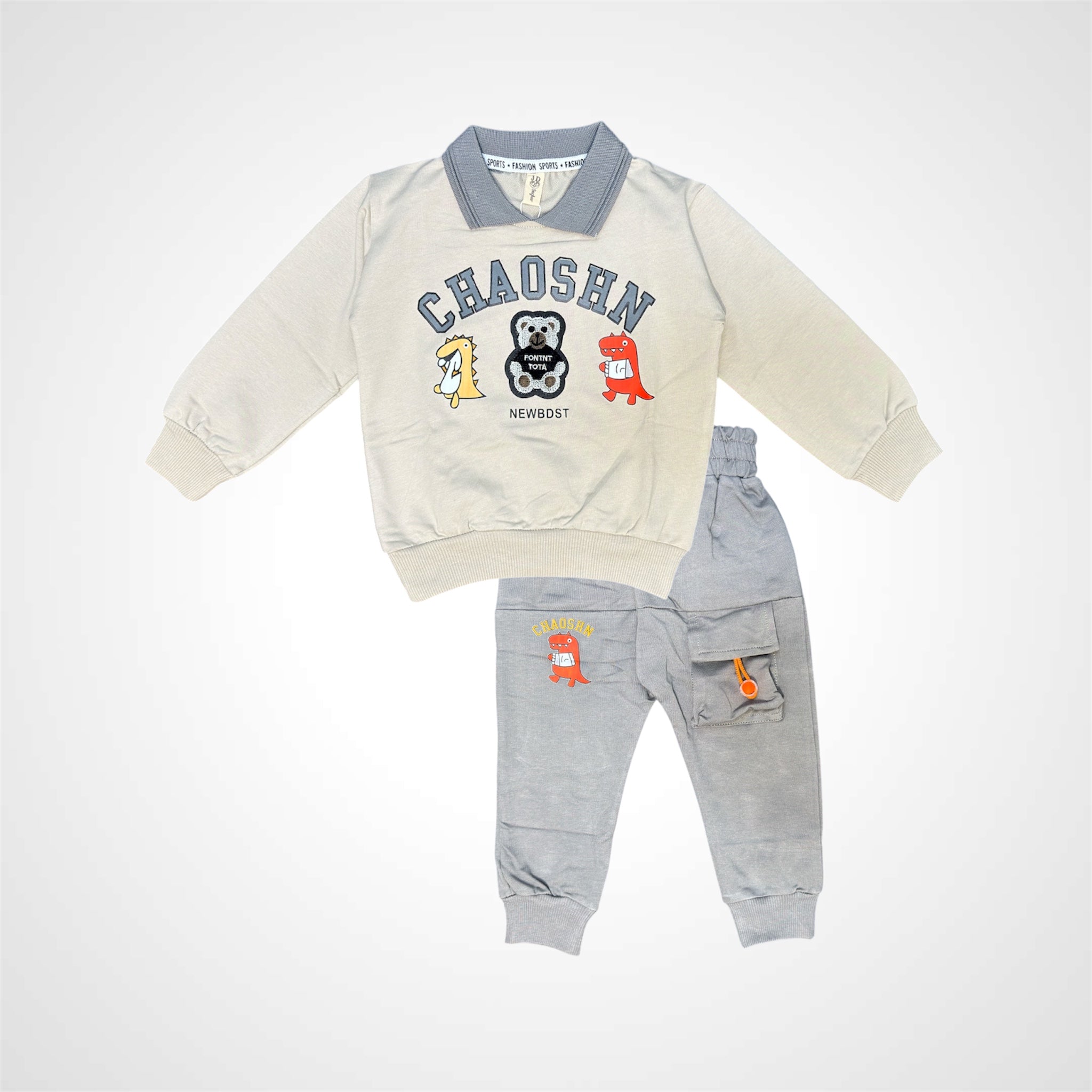 Boys' Graphic Character Sweatshirt and Cargo Jogger Set