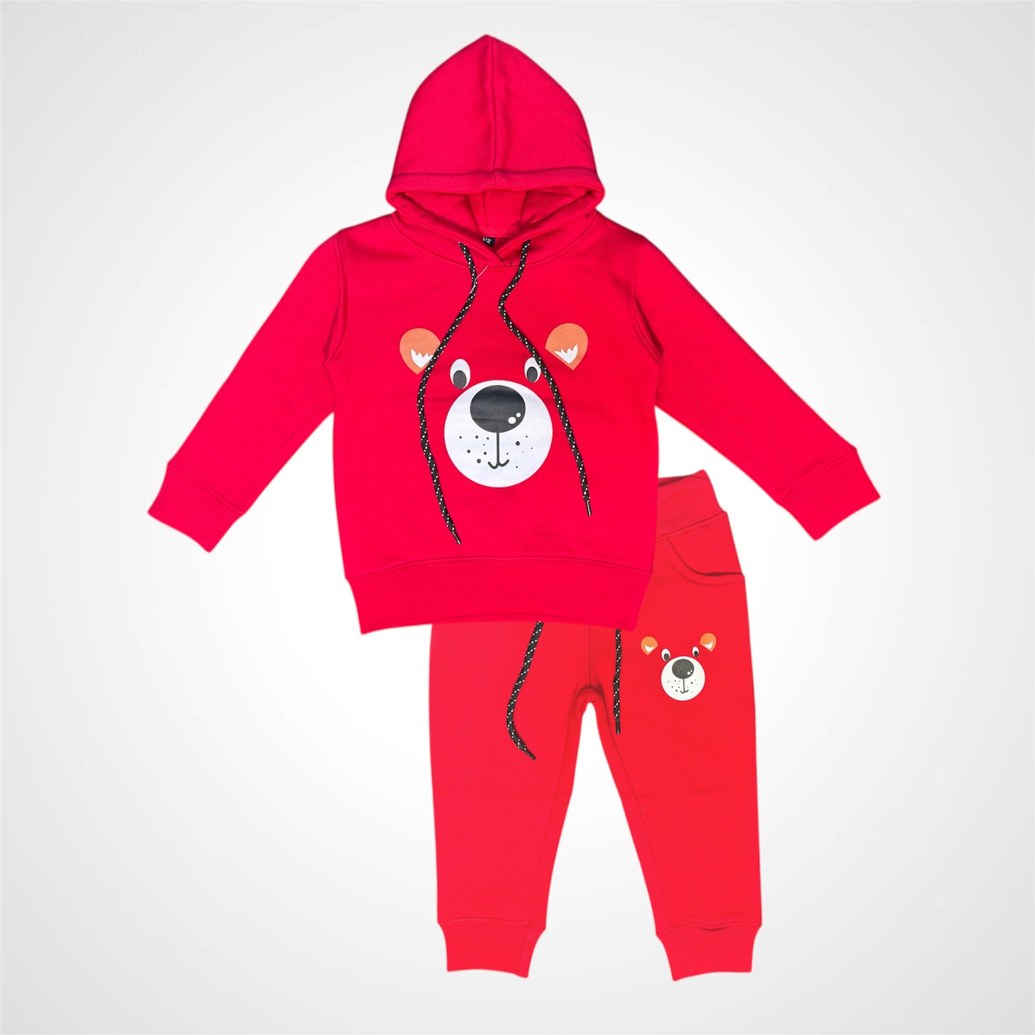 Toddler Navy Blue Bear Character Sweatshirt & Pant Set