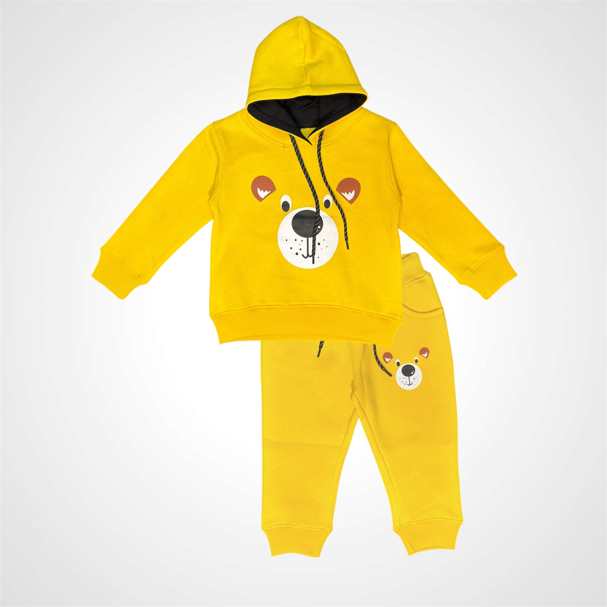 Toddler Navy Blue Bear Character Sweatshirt & Pant Set