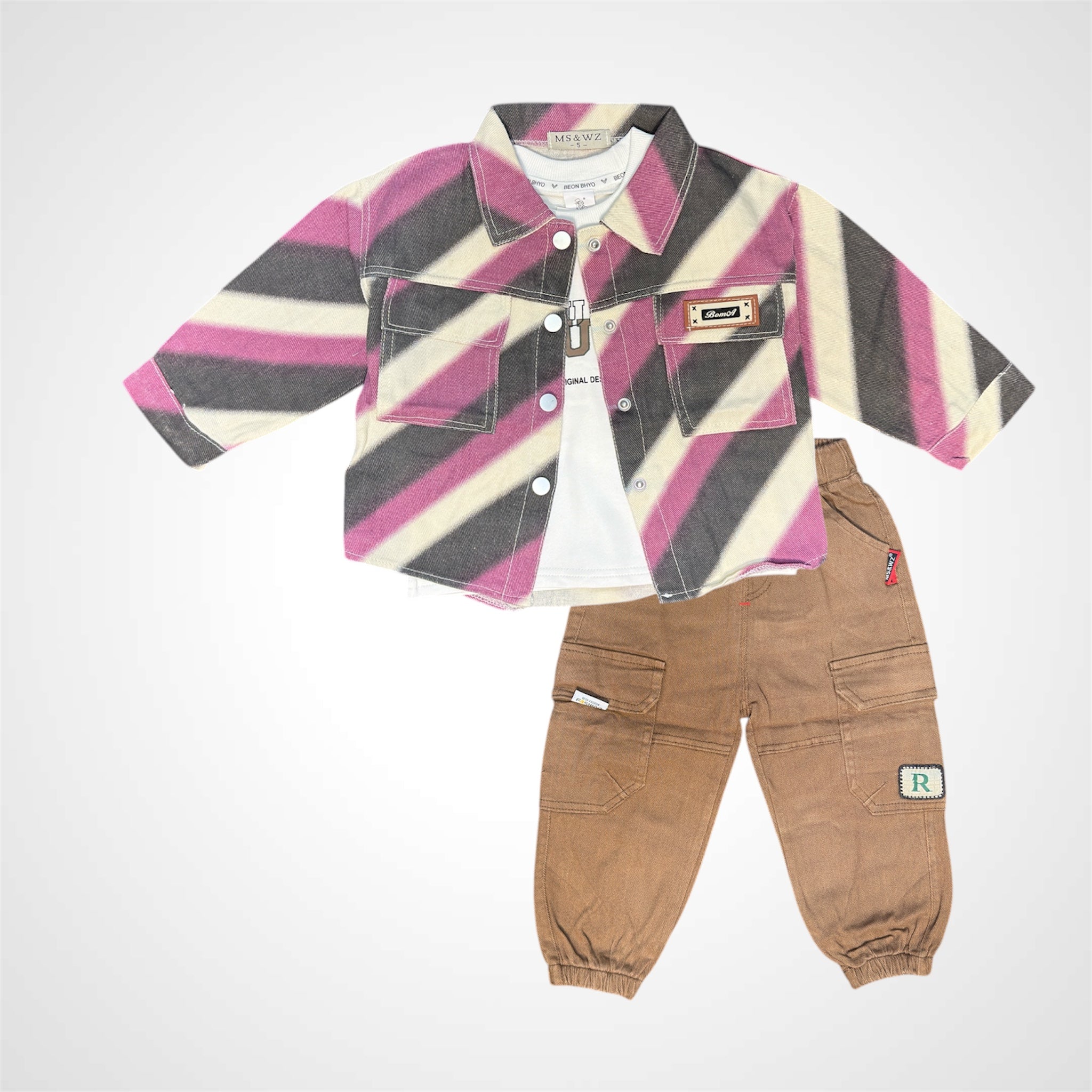 Kids' Anime Basketball Tracksuit  - Imported Terry Fabric