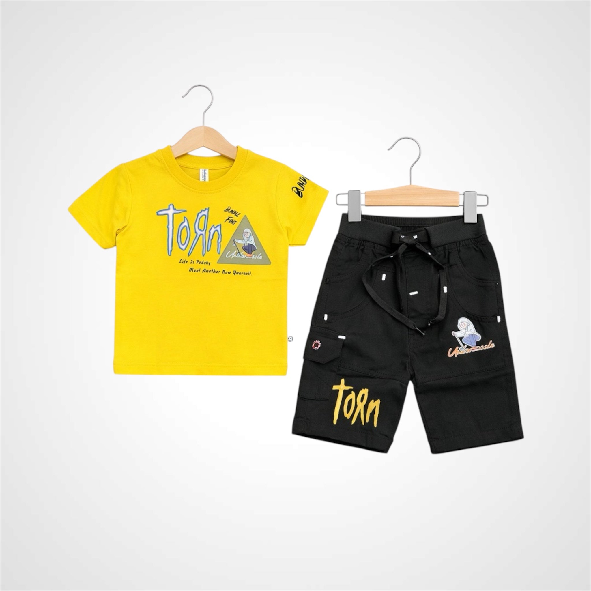 Boys Cotton Blend T-Shirt & Shorts | Two-Piece Summer Outfit