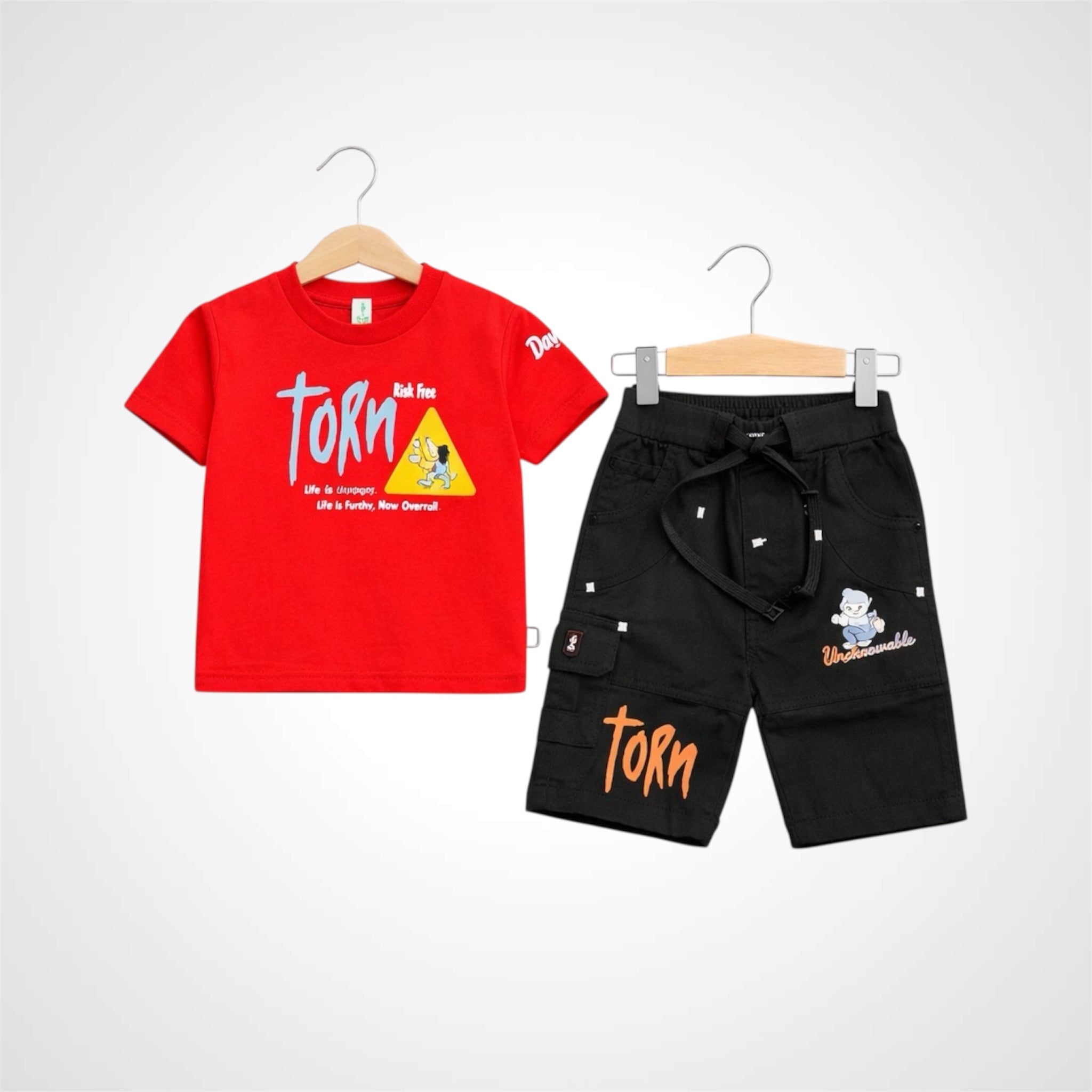 Boys Cotton Blend T-Shirt & Shorts | Two-Piece Summer Outfit