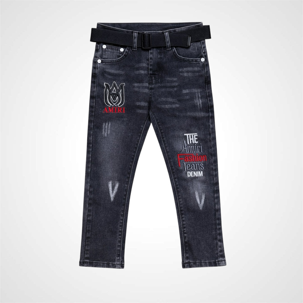 Premium Fashion Comfort Fit Jeans with Webbing Belt