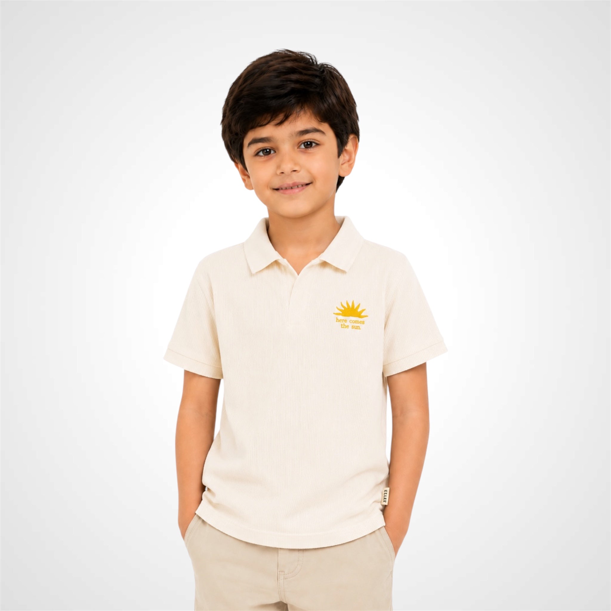 Boys' Sunshine Casual Polo Shirt | Kids' Smart Polo Tee