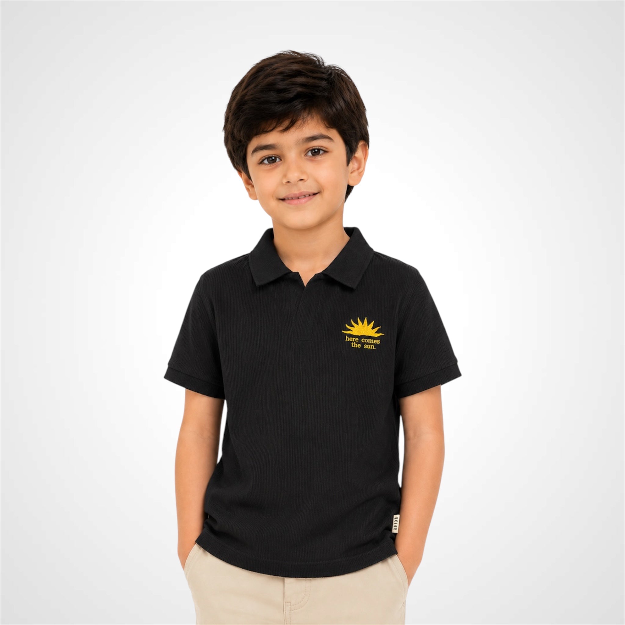 Boys' Sunshine Casual Polo Shirt | Kids' Smart Polo Tee
