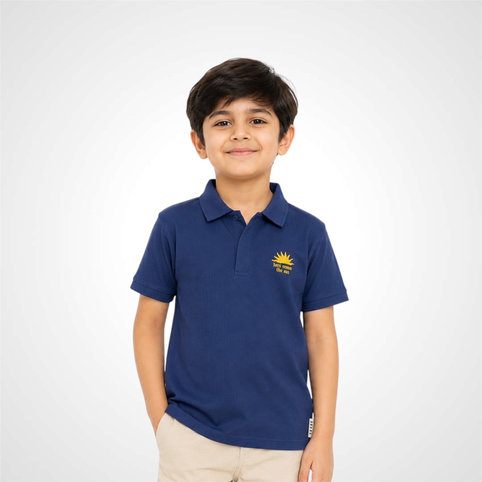 Boys' Sunshine Casual Polo Shirt | Kids' Smart Polo Tee