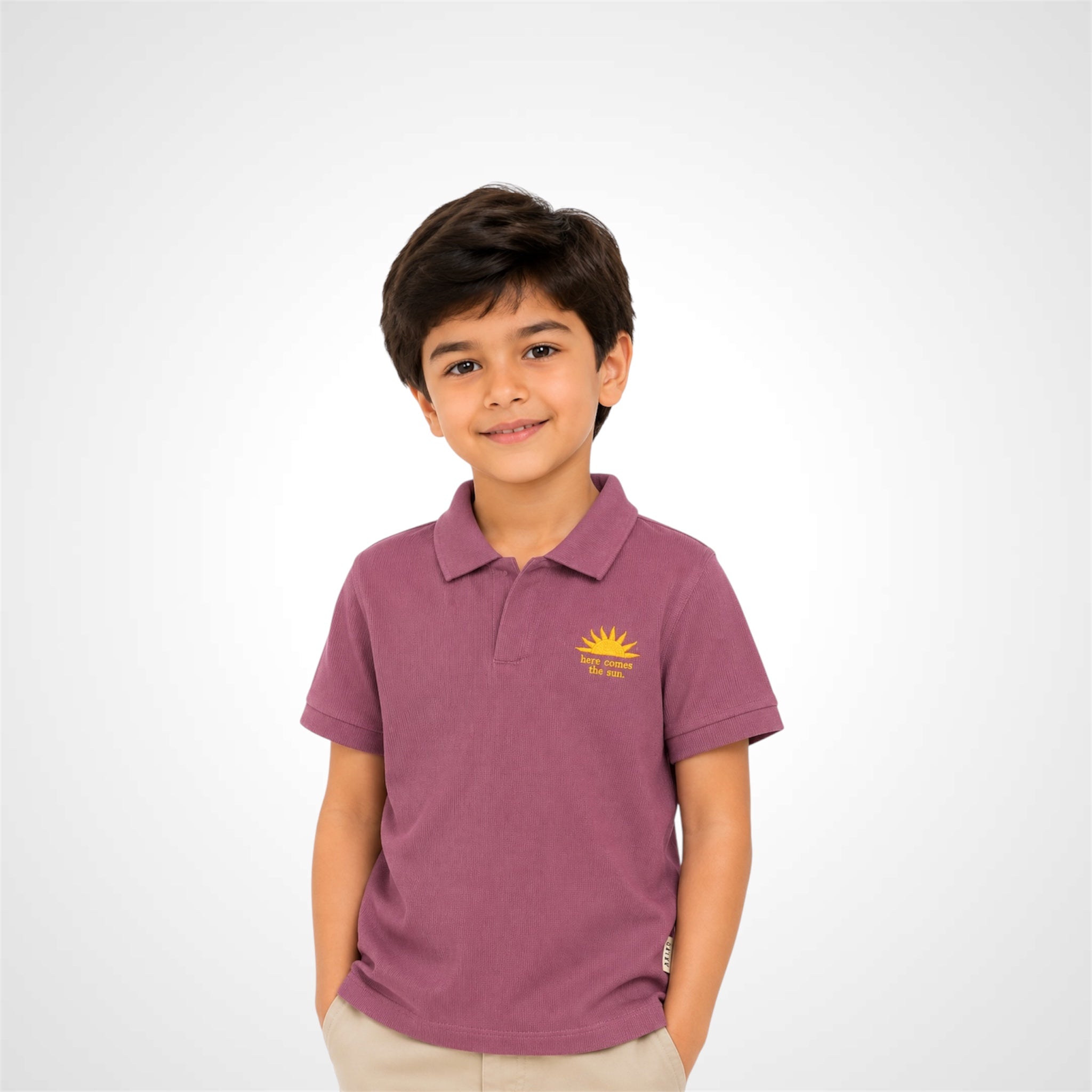 Boys' Sunshine Casual Polo Shirt | Kids' Smart Polo Tee