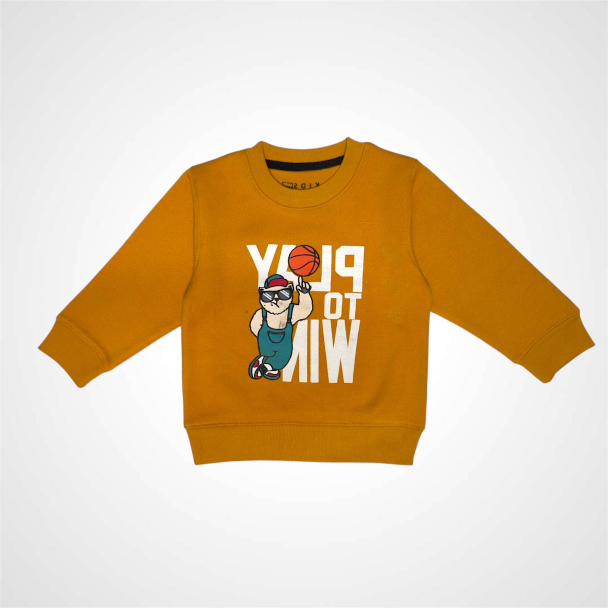 Boys' Yellow Crewneck Sweatshirt