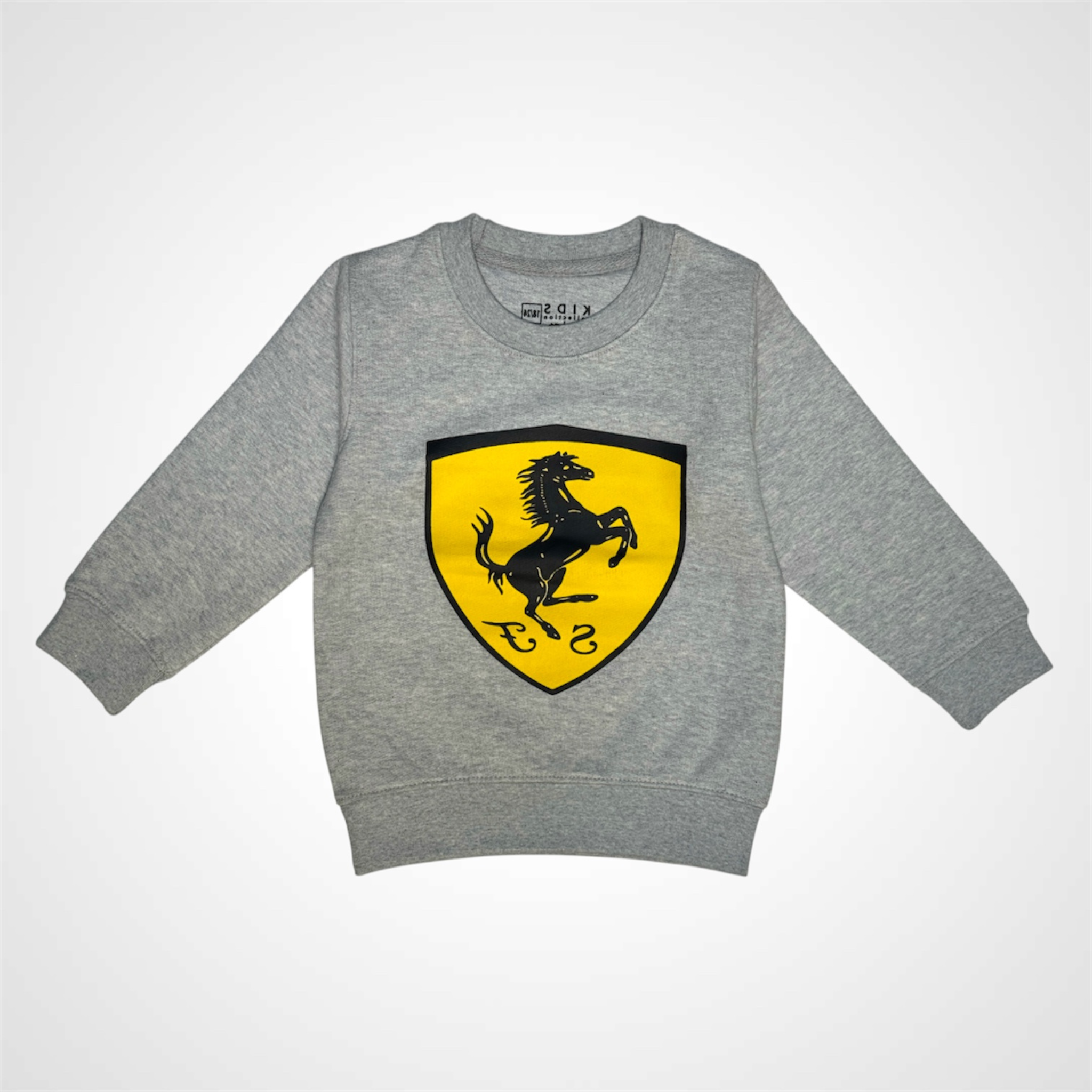 Kids White Sweatshirt – Ferrari Style Logo