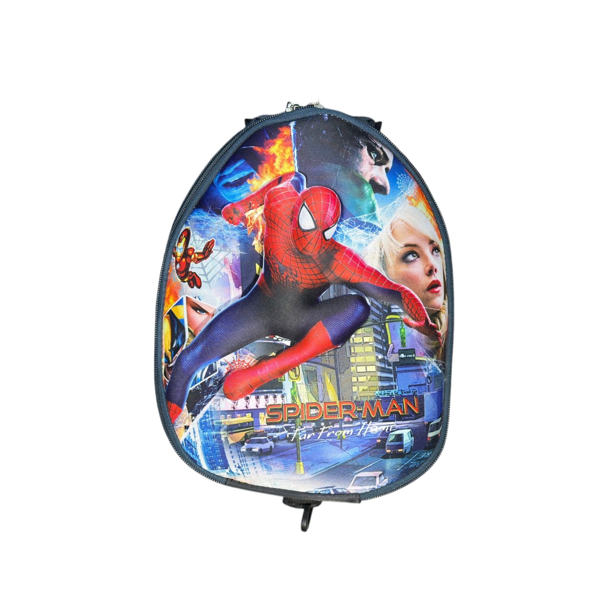 Kids' Movie Graphic Oval Backpack/ Traveling Bag  - Superhero Theme