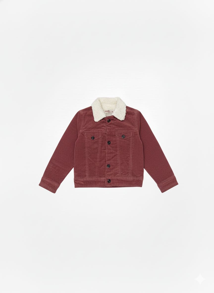 Kids Classic Sherpa-Collar Trucker Jacket