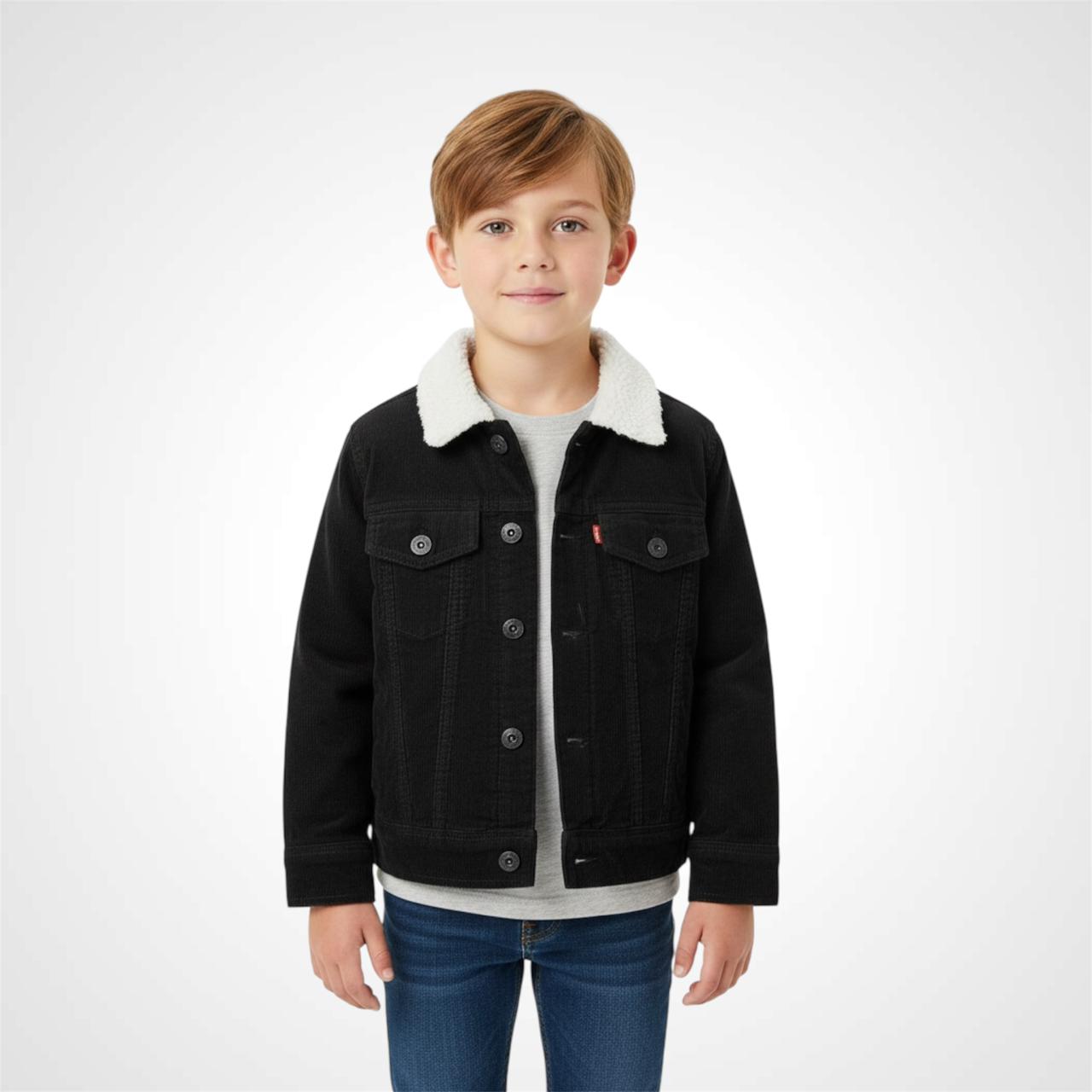 Little Hero’s Classic Sherpa-Collar Jacket