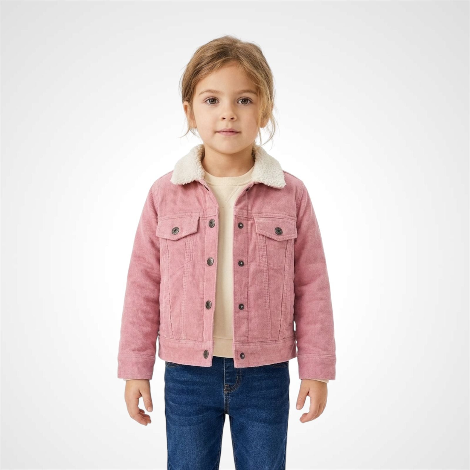 Kids Classic Sherpa-Collar Trucker Jacket